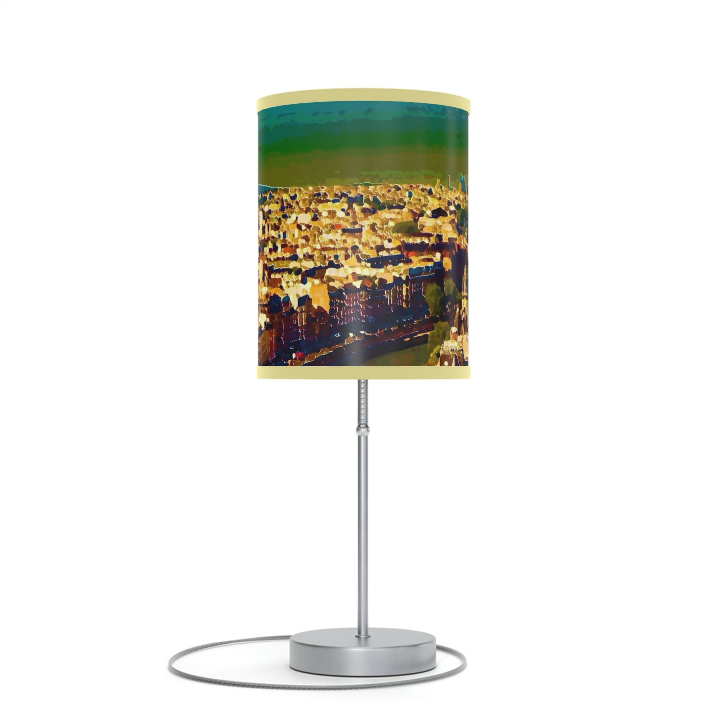 Lamp on a Stand, US|CA plug ... Au Paris ... "Along The River Seine" ... Barbara Joan Bonnel-Holt: 1972 ... Original Works ...