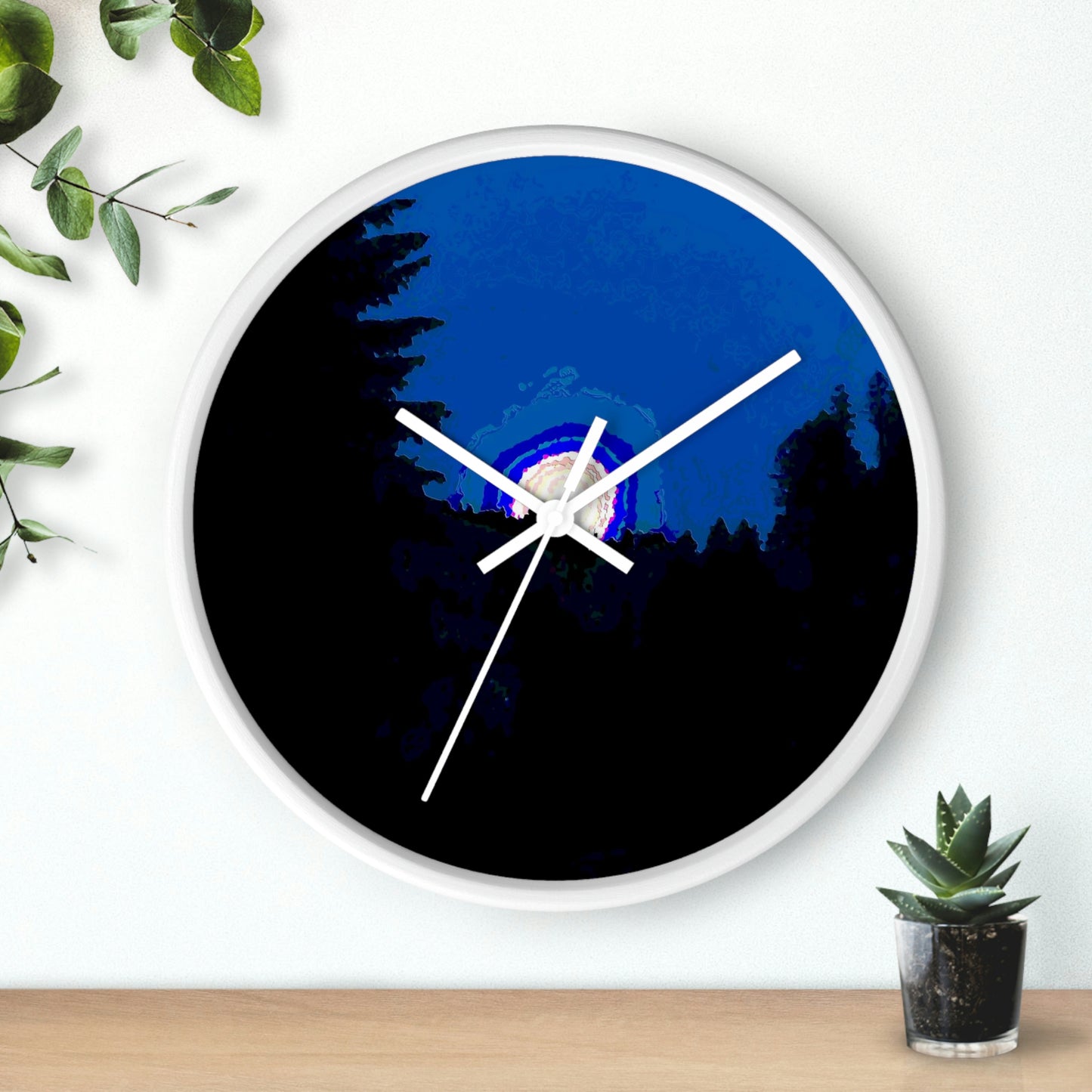 Wall clock ... "The Road Home" ...' Over The River & Through The Woods To? ...' ... Moonscape Near Elk City, Idaho ... Original Works ... 5Jan23 ...