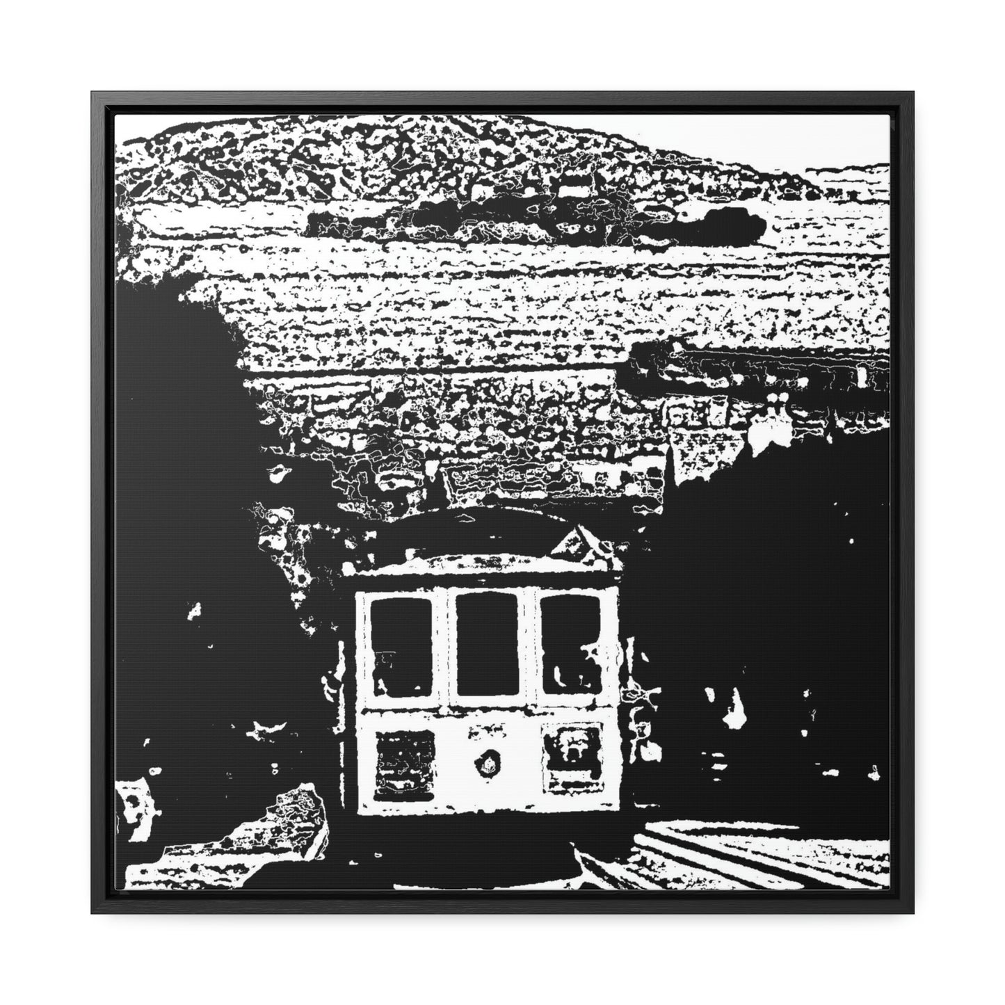 Gallery Canvas Wraps, Square Frame /// San Francisco ... 'A Rice-A-Roni-A-San Francisco Treat' ... "A Cable Car Classic" ... Family Archives: 1973 ... Original Works ...
