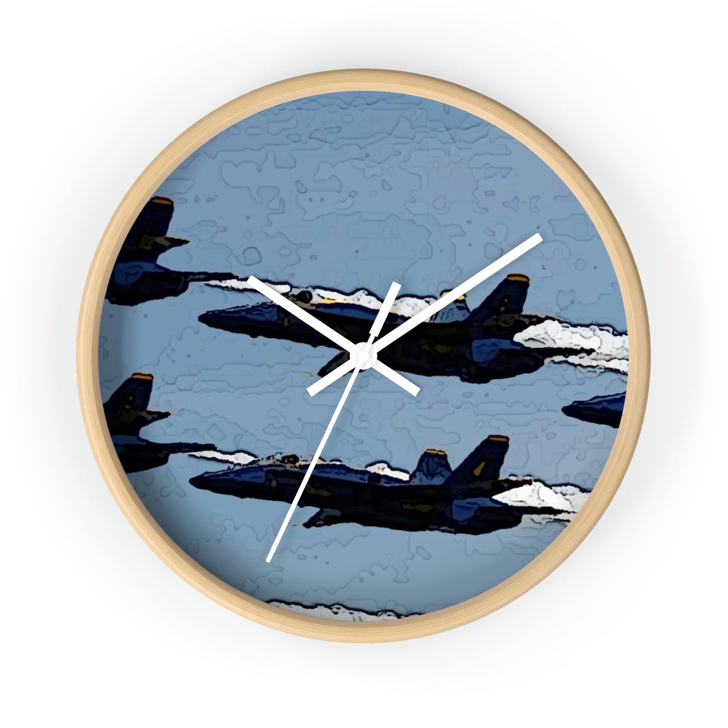 Wall clock ... Seattle Seafair ..."Blue Angels Run Over Lake Washington" ... Circa Mid 1980's ... Dr FJ Holt ... Original Works ...