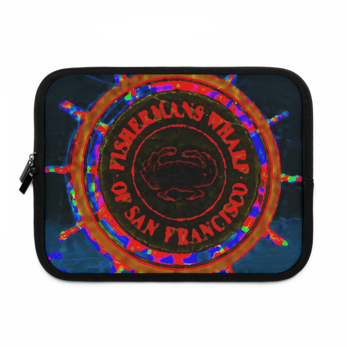 Laptop Sleeve ...  "No.9 Fishermen's Grotto - Fishermen's Wharf, SF, California" ... Family Archives: 1970's ... Original Works ...