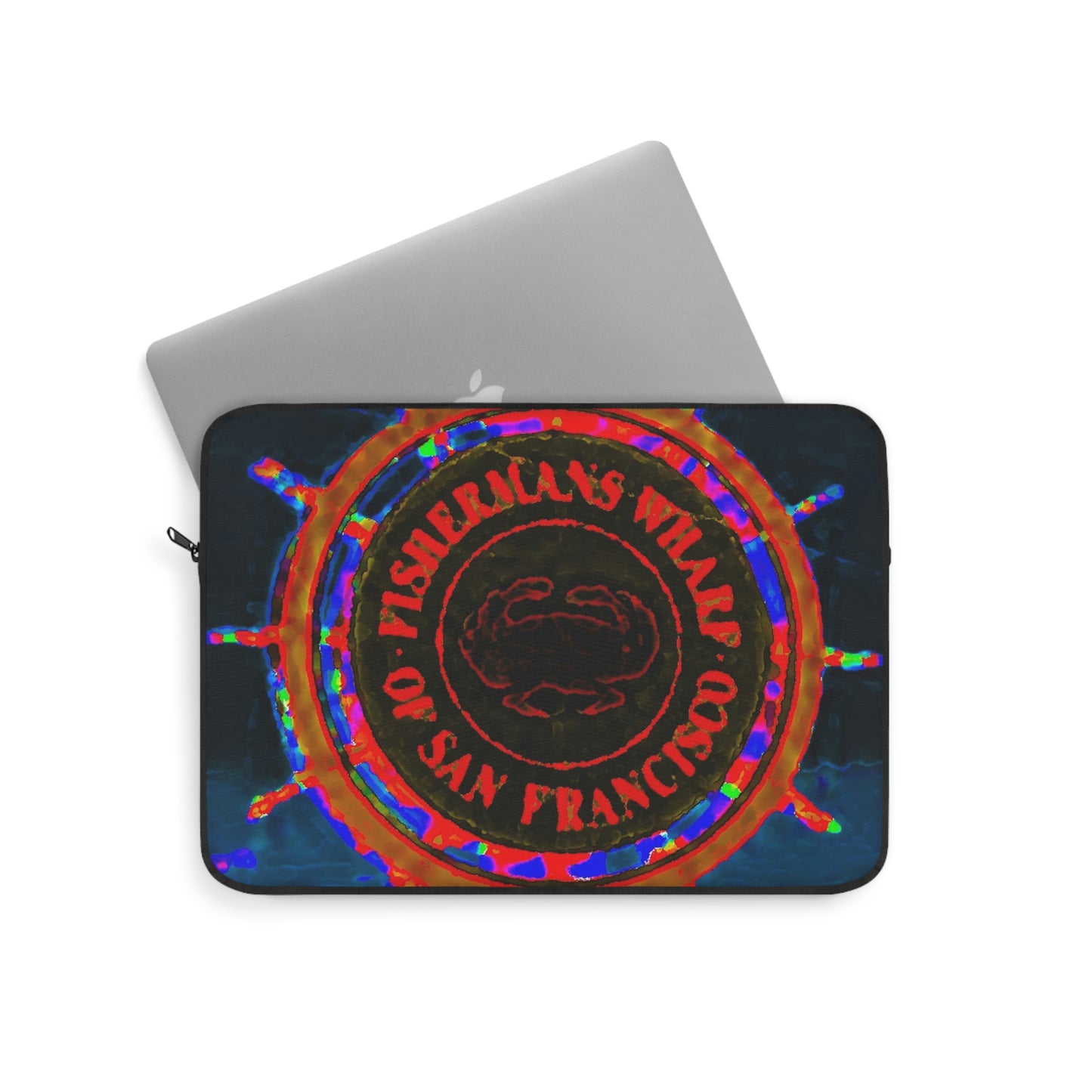 Laptop Sleeve ...  "No.9 Fishermen's Grotto - Fishermen's Wharf, SF, California" ... Family Archives: 1970's ... Original Works ...