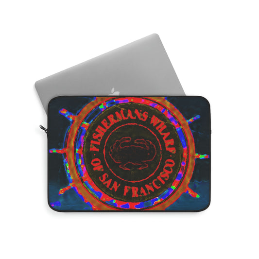 Laptop Sleeve ...  "No.9 Fishermen's Grotto - Fishermen's Wharf, SF, California" ... Family Archives: 1970's ... Original Works ...