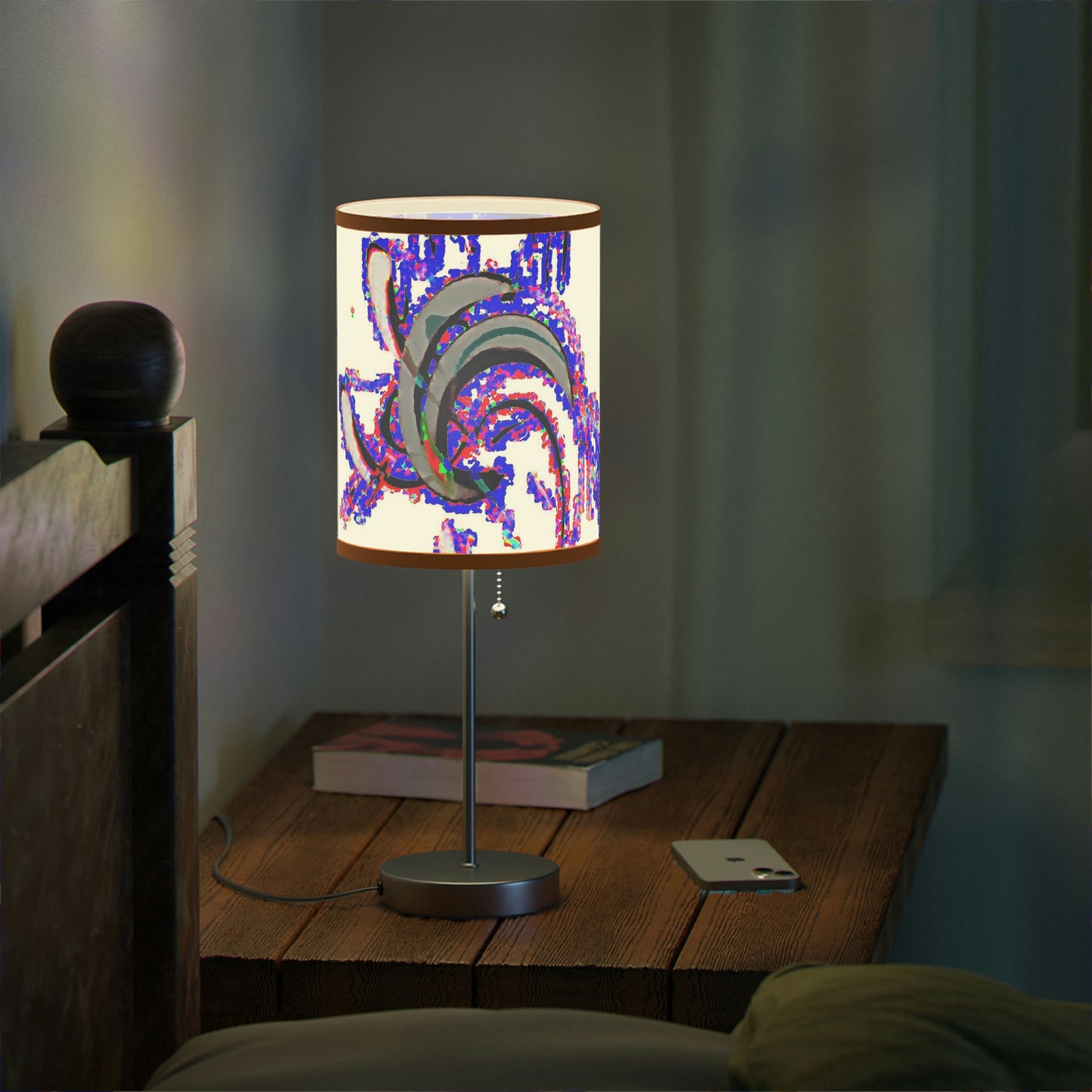 Lamp on a Stand, US|CA plug ... "Waning Moon" ... Central Idaho ... October 2022 ... Rendering Time: 22 Hours ... Original Works ...