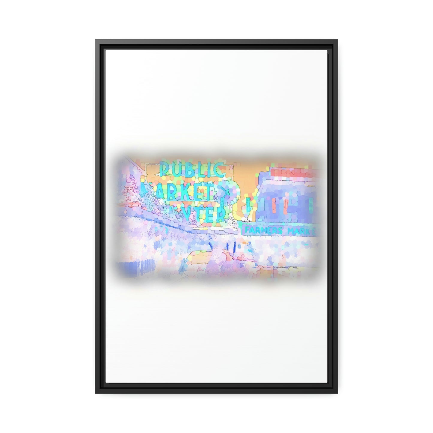 Matte Canvas, Black Frame ... PPM: Pike Place Market ... Original Work ... Winter 2022 ...