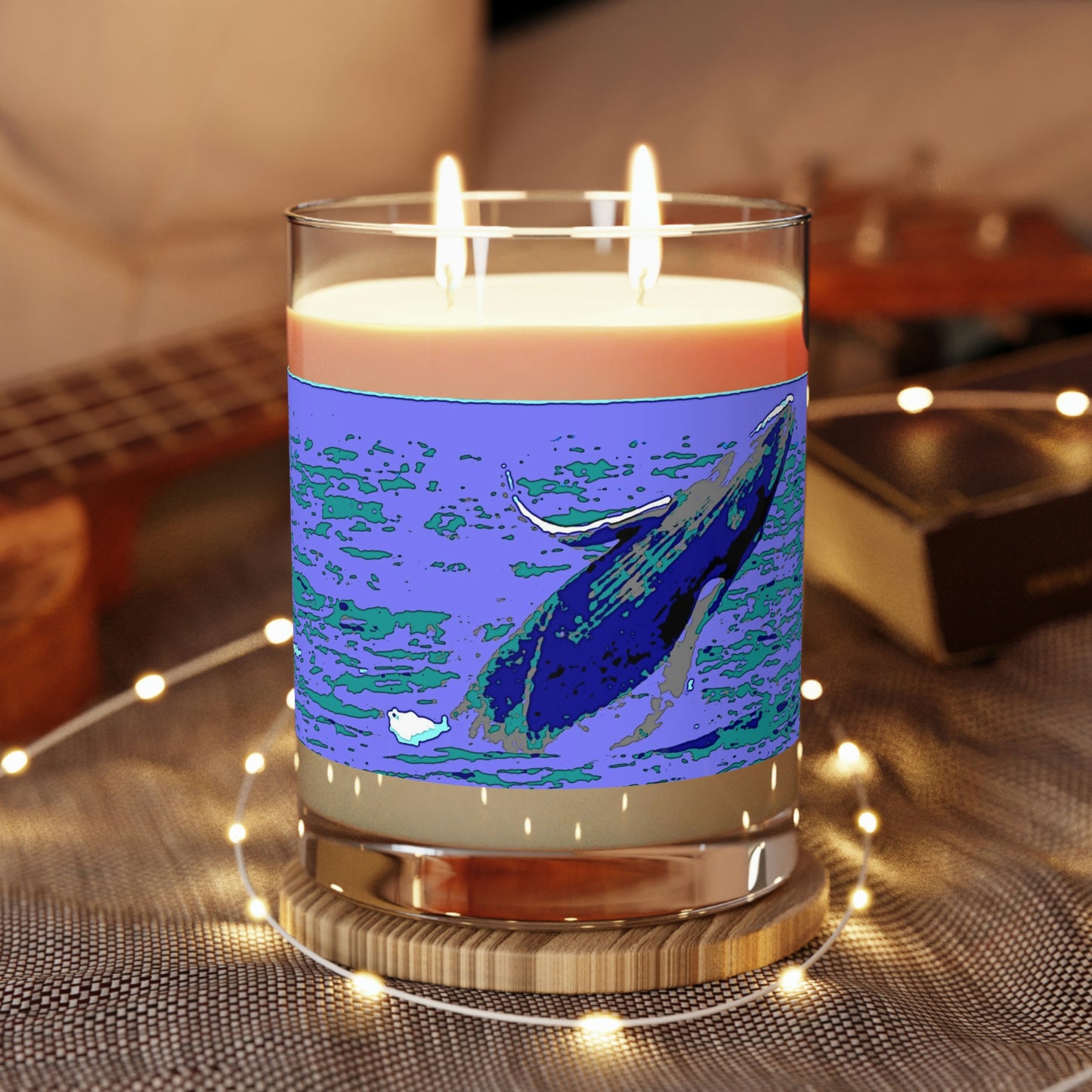 Scented Candle - Full Glass, 11oz ... Baby Humpback Breaching ... Maui, HI: April 2022 ... "Family Archives: KPH" ... Original Works ...