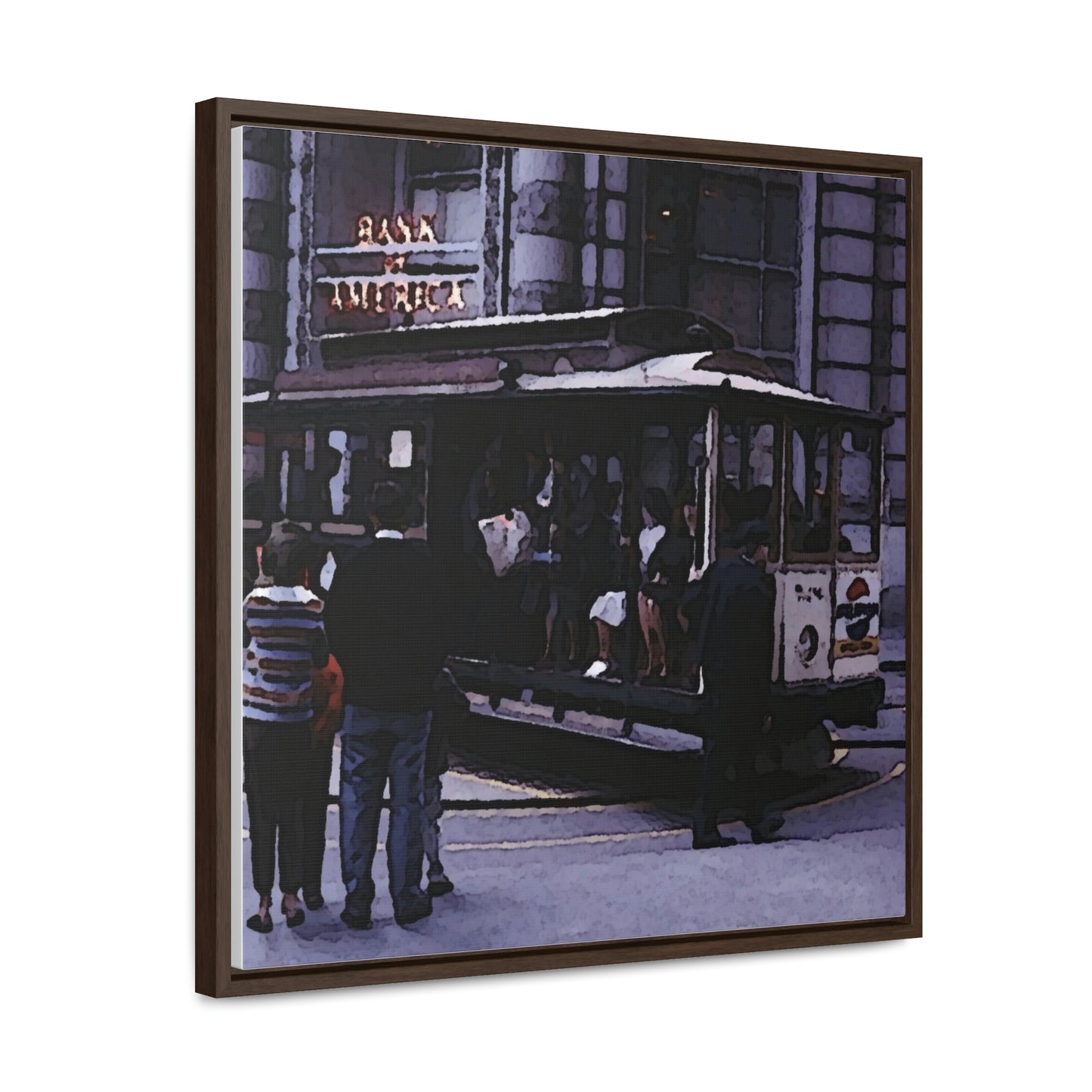 Gallery Canvas Wraps, Square Frame ... San Francisco ... 'Rice-A-Roni-A-San Francisco Treat' ... "A Cable Car Classic" ... Family Archives: 1973 ... Original Works ...