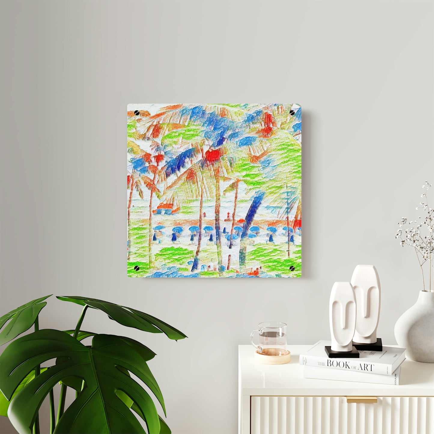 Acrylic Wall Art Panels ... "The Royal Hawai'ian: Waikiki Beach_Beach" ... Honolulu, HI ... Ocotber 2014 (Halloween) ... Original Works ...