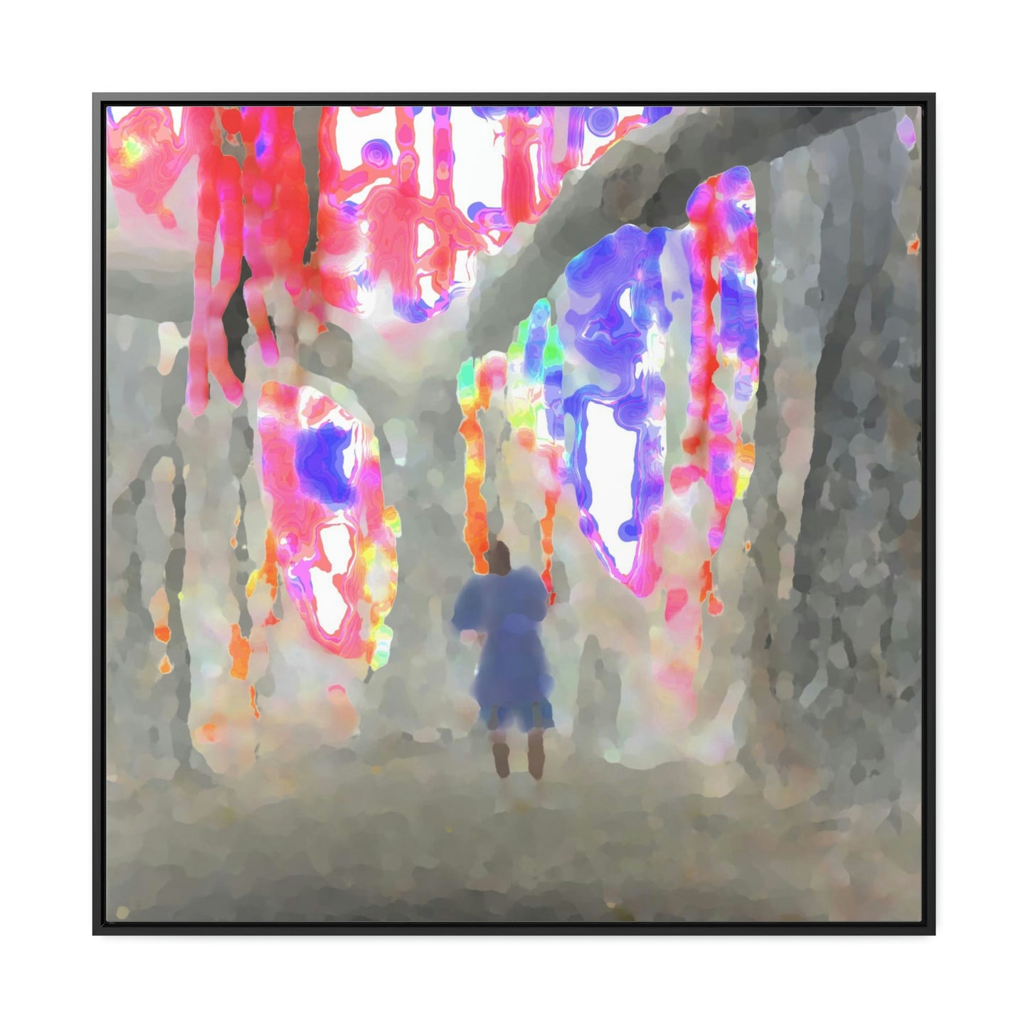 Gallery Canvas Wraps, Square Frame ... 'More' ... Jesuit Philosophy ... "In The Polynesian Banyans ..."