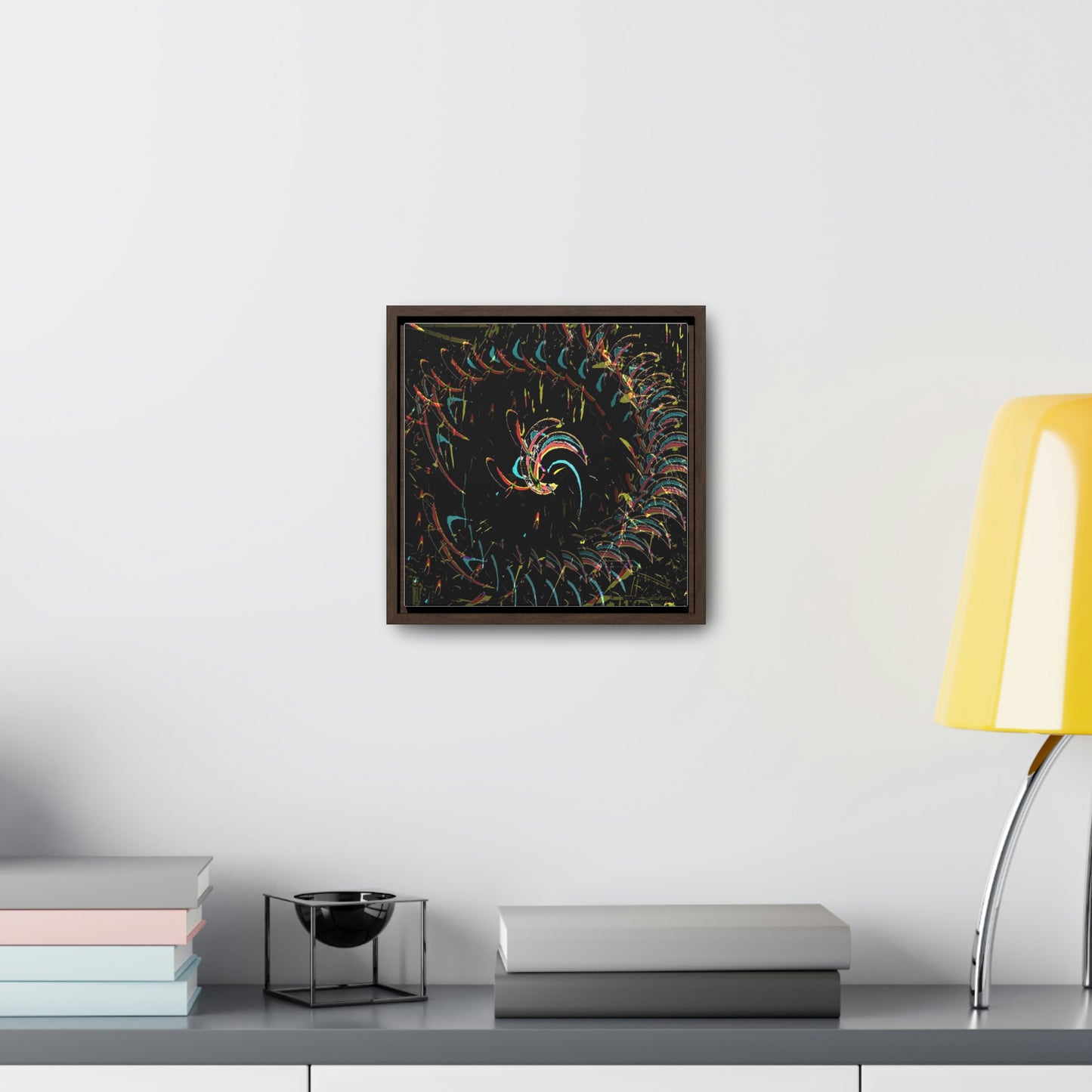 Gallery Canvas Wraps, Square Frame ... "Waning Moon" ... Central Idaho ... October 2022 ... Rendering Time: 22 Hours ... Original Works ...