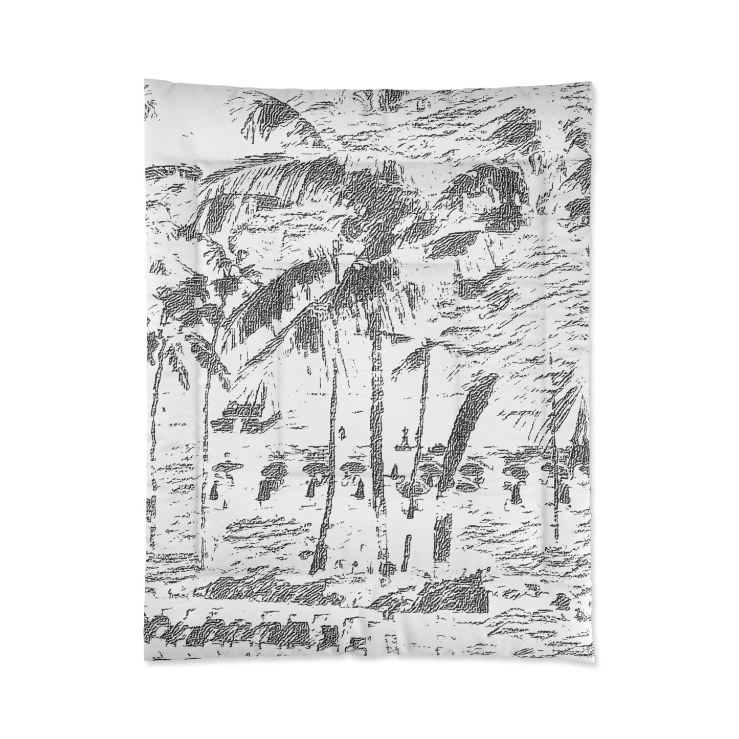 Comforter ... "The Royal Hawai'ian: Waikiki Beach_Beach" ... Honolulu, HI ... October 2014 (Halloween) ... Original Works ...