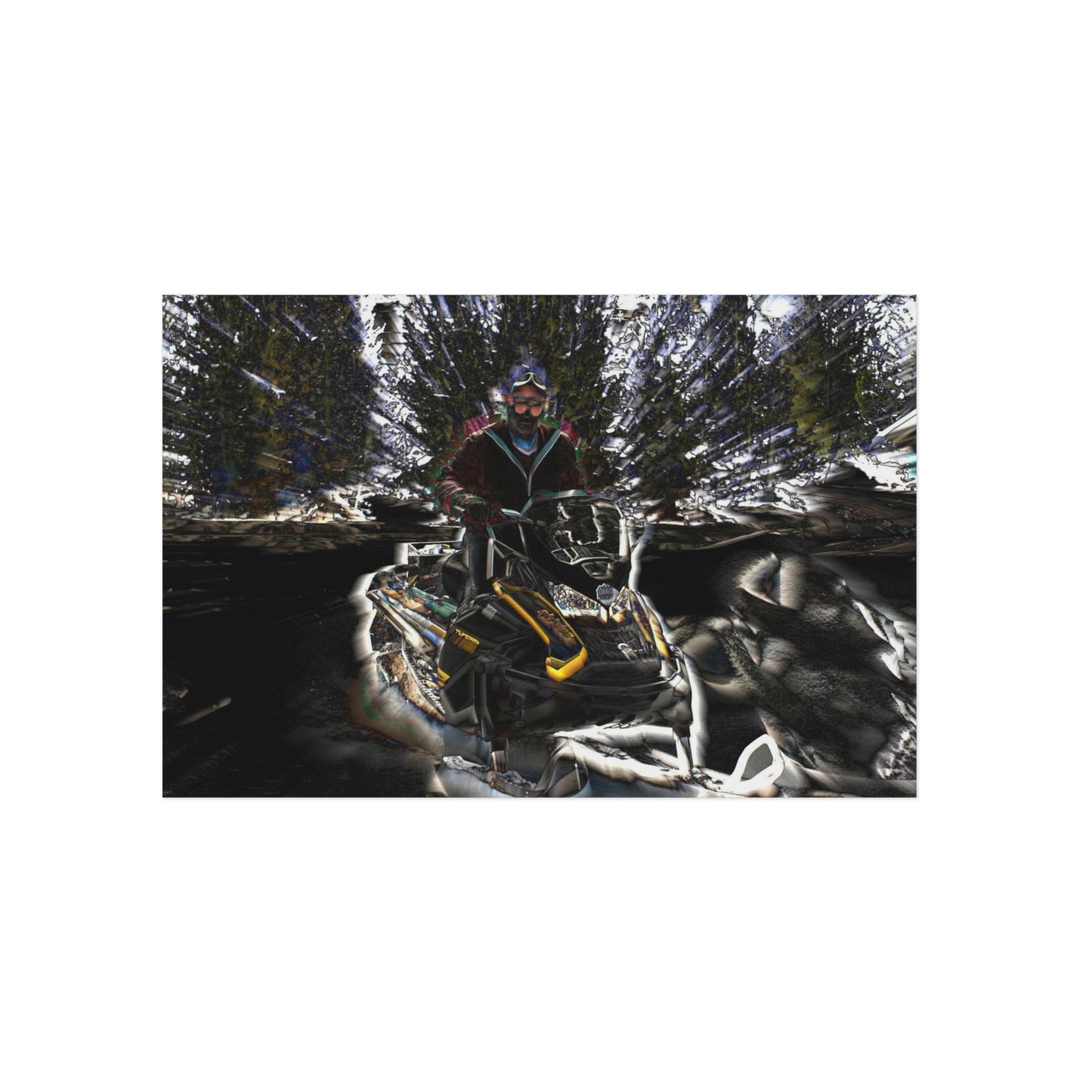 Aluminum Composite Panels ... Snowmobiling The Local Trails ... "A Spring Day" ... March 2021 ... Central Idaho ... Original Works ...