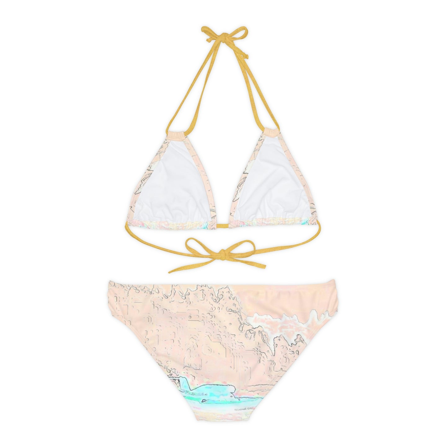 Strappy Bikini Set ... Seattle Columbia Cup On Lake Washington ... "Dave Wilcox Heads For The Win" ... Associate Gift-Photo ... Original Works ...