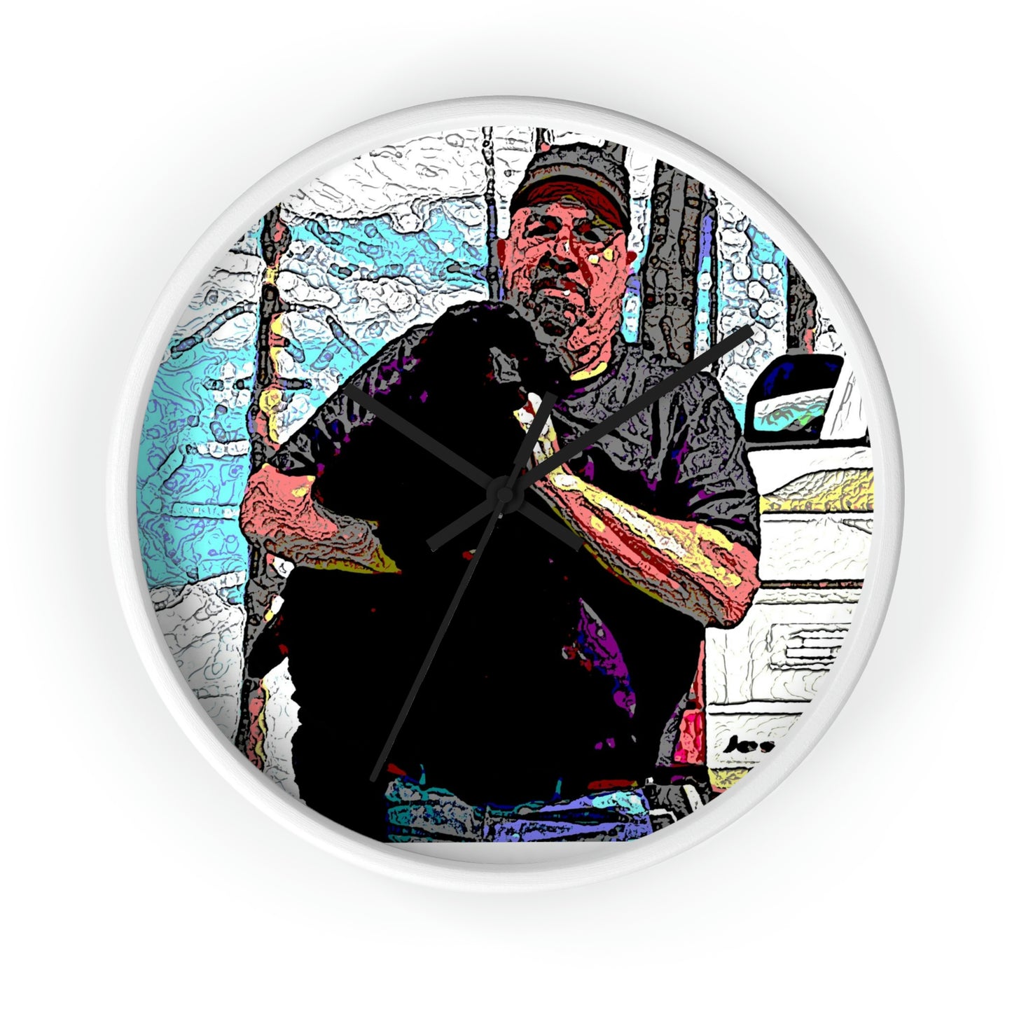 Wall clock ...  When She Was Young ... "Todd & Jett" ... California Point Locale: June 2022, Central Idaho ... Original Works