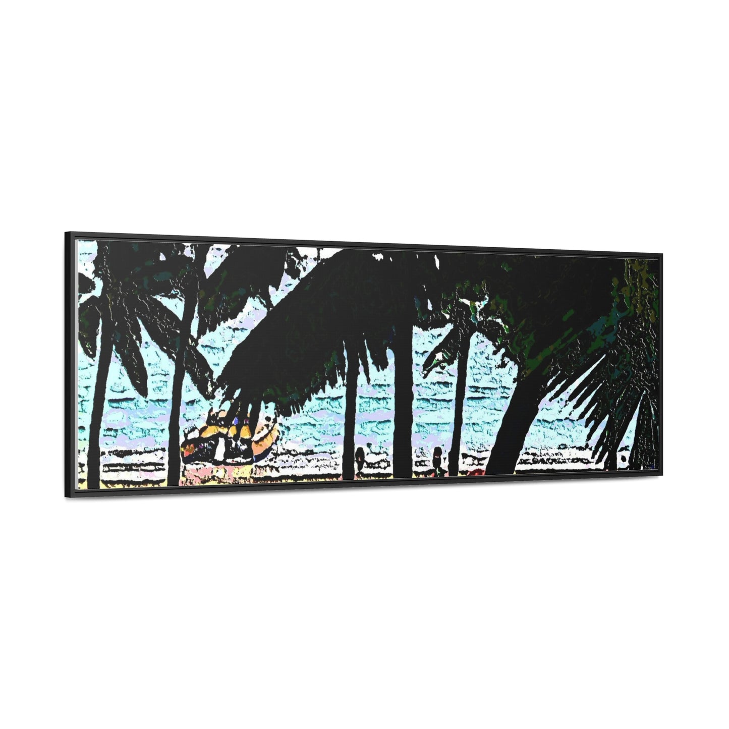 Gallery Canvas Wraps, Horizontal Frame ... "A Beautiful Beach Amongst The Palms" ... The Outrigger Waikiki, Honolulu, Oahu ... Original Works ...