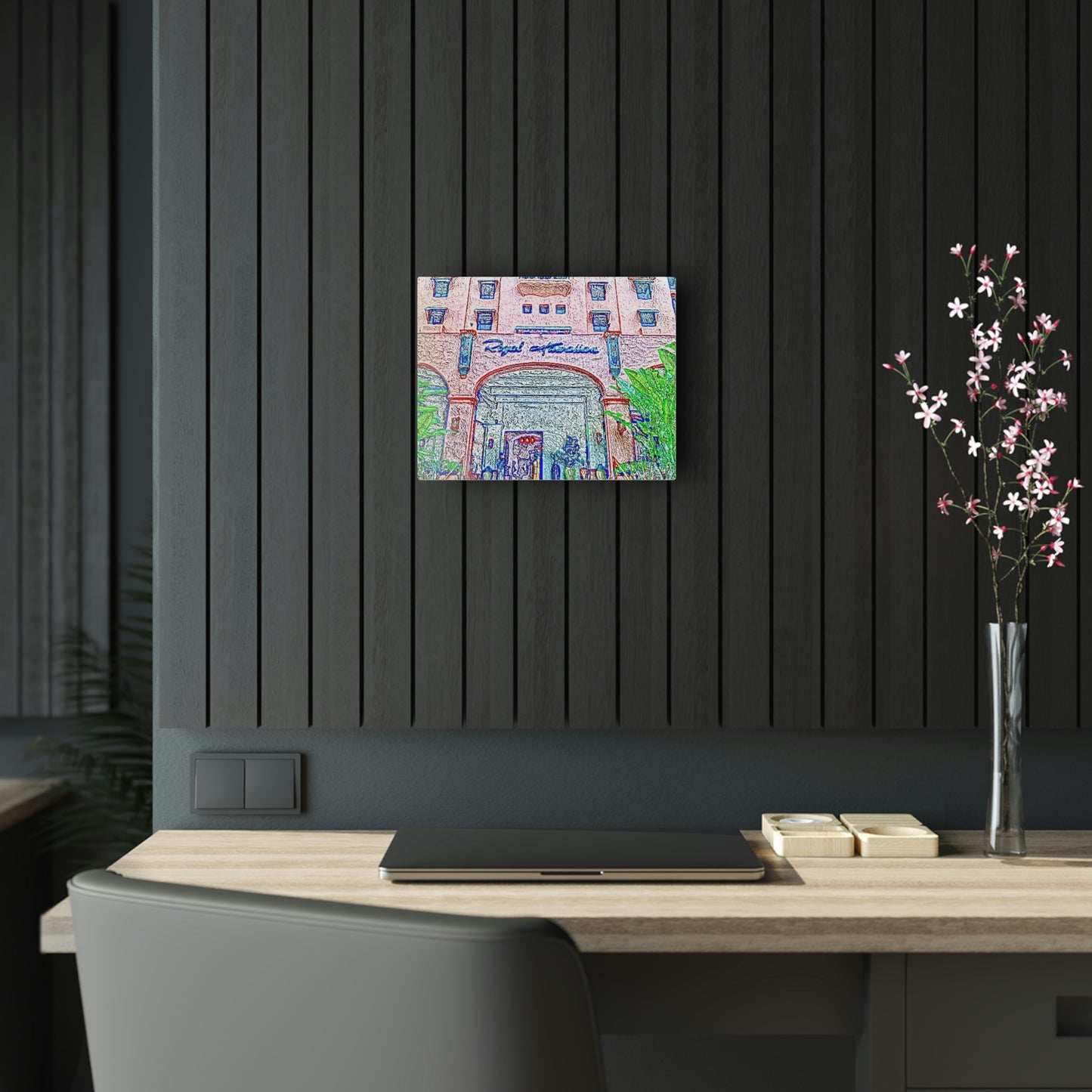 Acrylic Prints ...  "La Grande Entree" At: 'The Pink Palace' ... The Royal Hawai'ian ... Honolulu, HI ... '27Oct2014' ... Original Works ...
