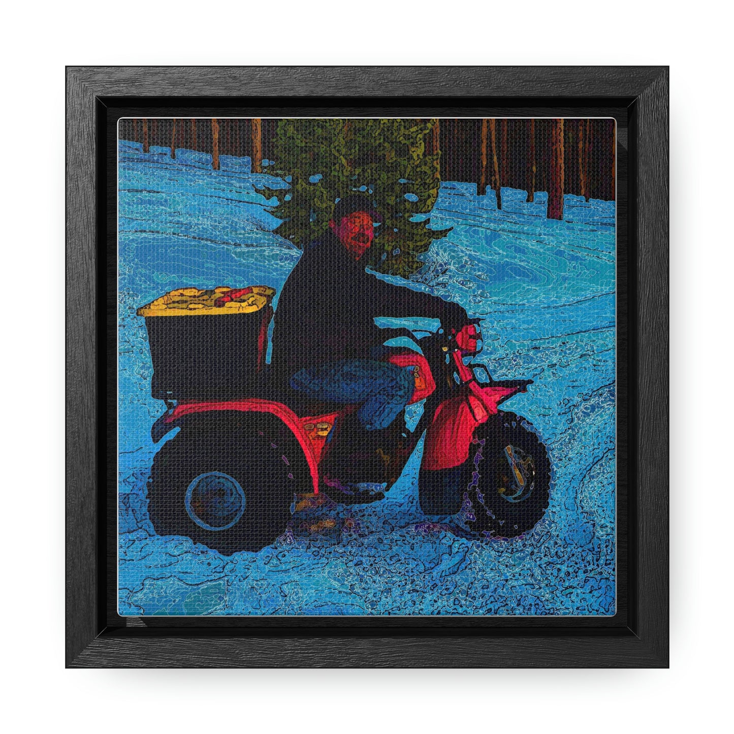 Gallery Canvas Wraps, Square Frame ... There's 2-Wheelin ... There's 4-Wheelin ... 'And-Of-Course' ... "There's 3-Wheelin-In-The-Snow" ...  Original Works ...
