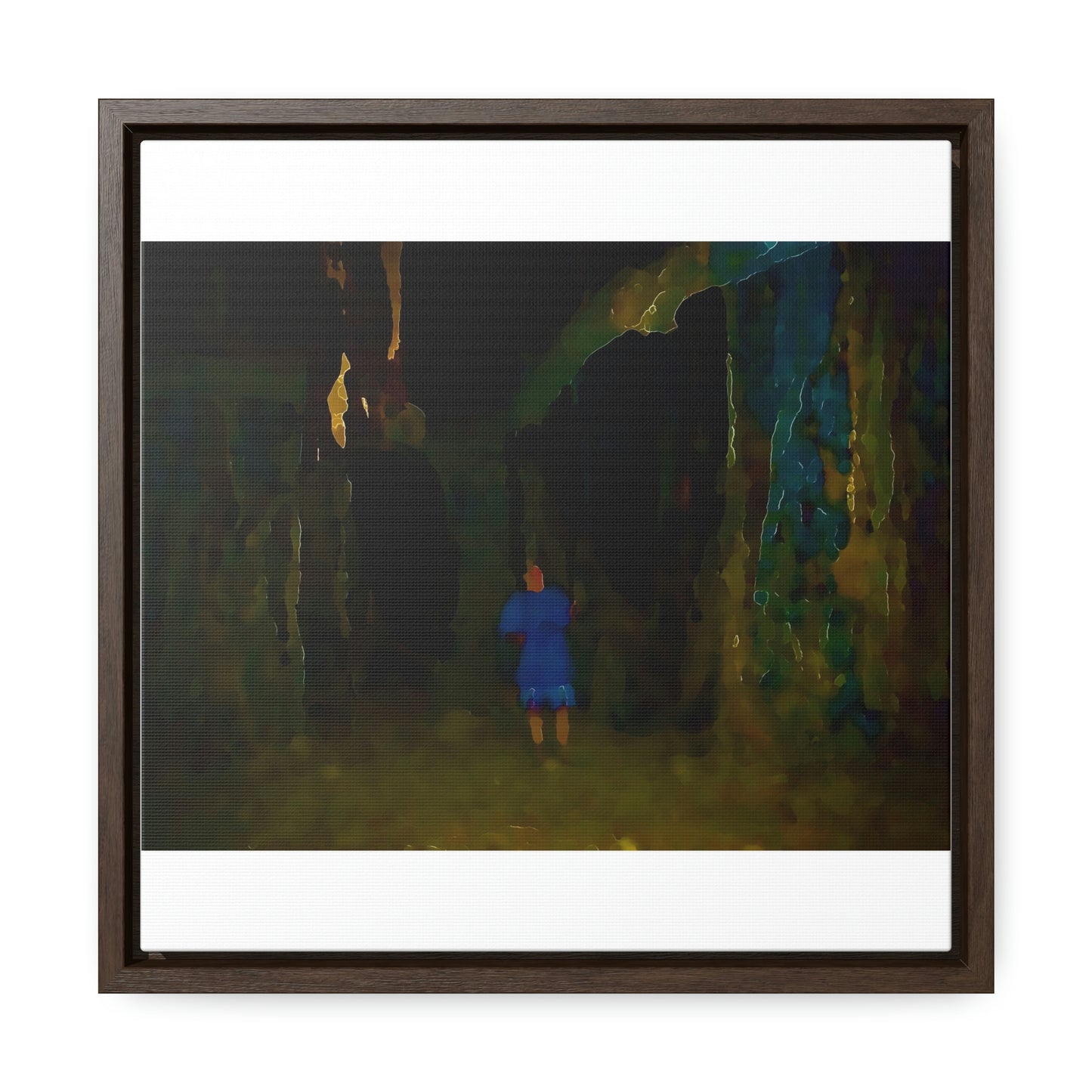 Gallery Canvas Wraps, Square Frame ... Jesuit Philosophy ... "In The Polynesian Banyans ..."