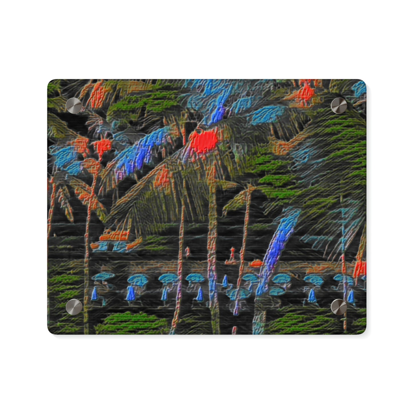 Acrylic Wall Art Panels ... "The Royal Hawai'ian: Waikiki Beach_Beach" ... Honolulu, HI ... Ocotber 2014 (Halloween) ... Original Works ...