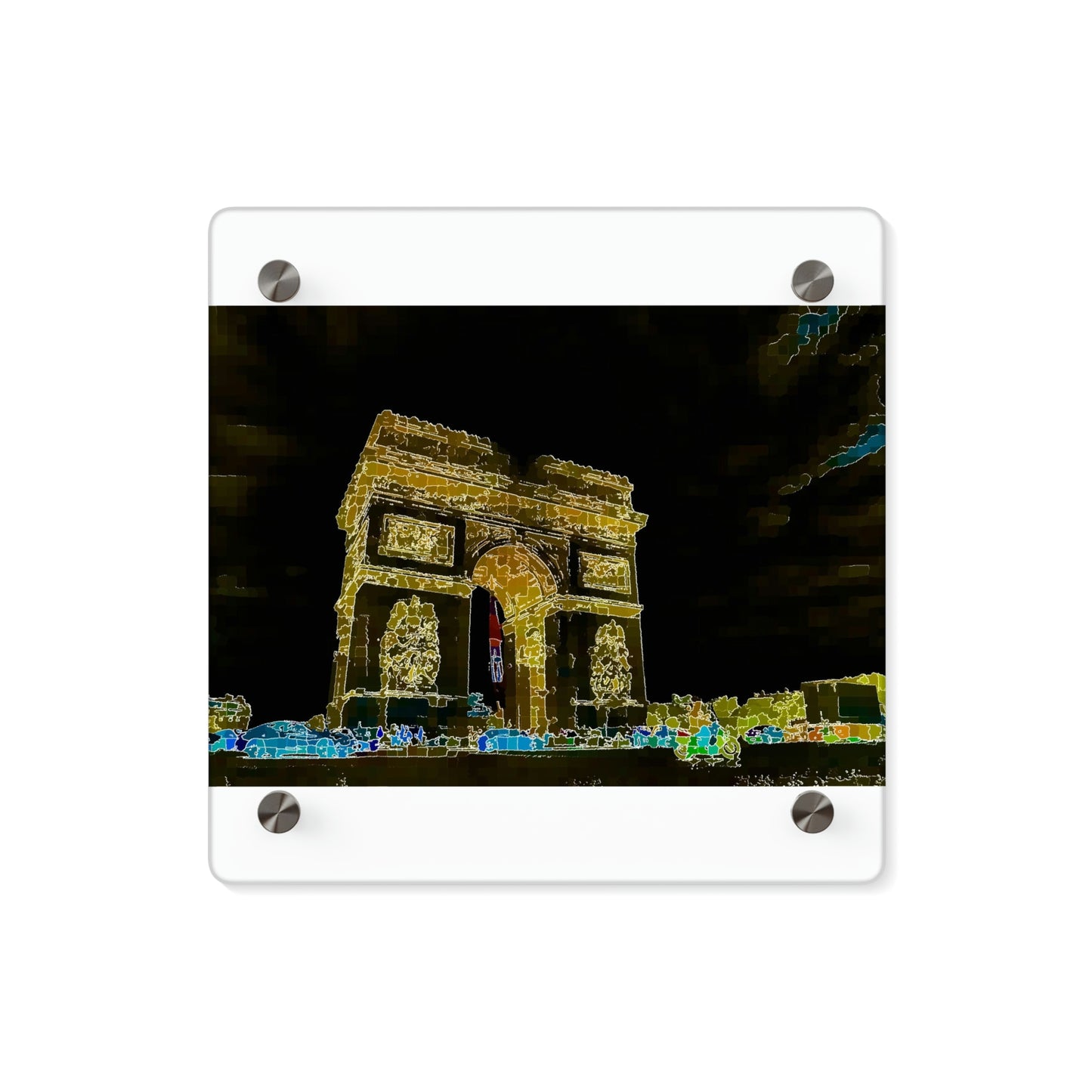 Acrylic Wall Art Panels ...  L'Arc de Triomphe ... 'Barbara Joan Bonnell-Holt Photo' ... Circa 1972 ... Oringinal Works ...