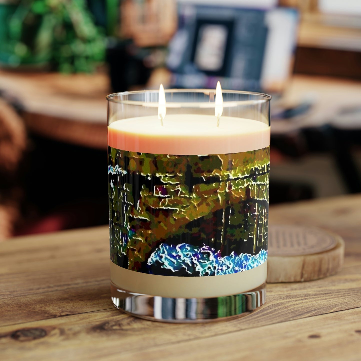 Scented Candle - Full Glass, 11oz ... Walikng The Streets & Alleys ... 'Strolling The Canals ... '  ... Original Works  ...