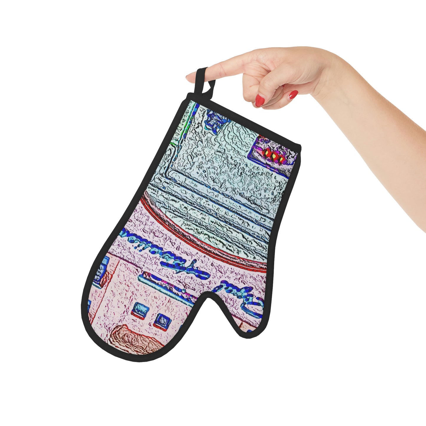 Oven Glove ...  "La Grande Entree" At: 'The Pink Palace' ... The Royal Hawai'ian ... Honolulu, HI ... '27Oct2014' ... Original Works ...