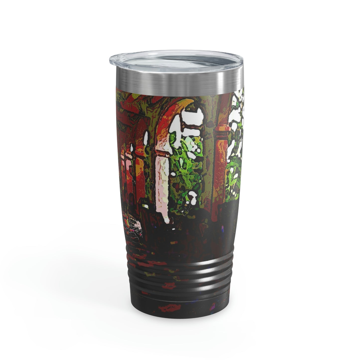 Ringneck Tumbler, 20oz ... Lanai & Rocking Chairs At: 'The Pink Palace' ... The Royal Hawai'ian ... Honolulu, HI ... '27Oct2014' ... Original Works ...