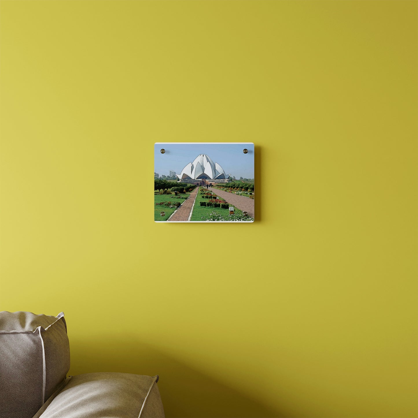 Acrylic Wall Art Panels ... 'Bahai'i House-Of-Worship' ... "Lotus Temple: Delhi, India, 2008" ... Original Works ...