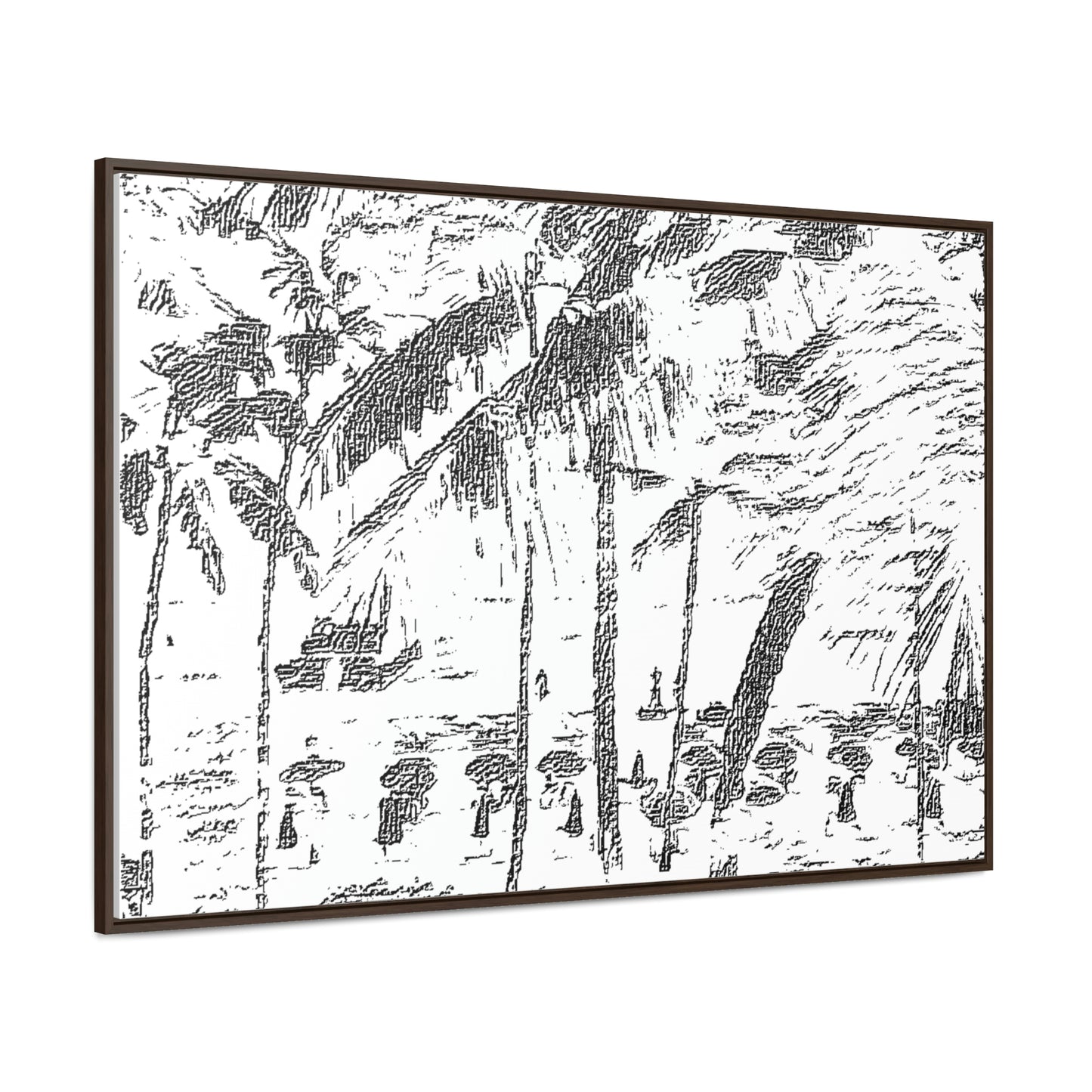 Gallery Canvas Wraps, Horizontal Frame ... "The Royal Hawai'ian: Waikiki Beach_Beach" ... Honolulu, HI ... Ocotber 2014 (Halloween) ... Original Works ...
