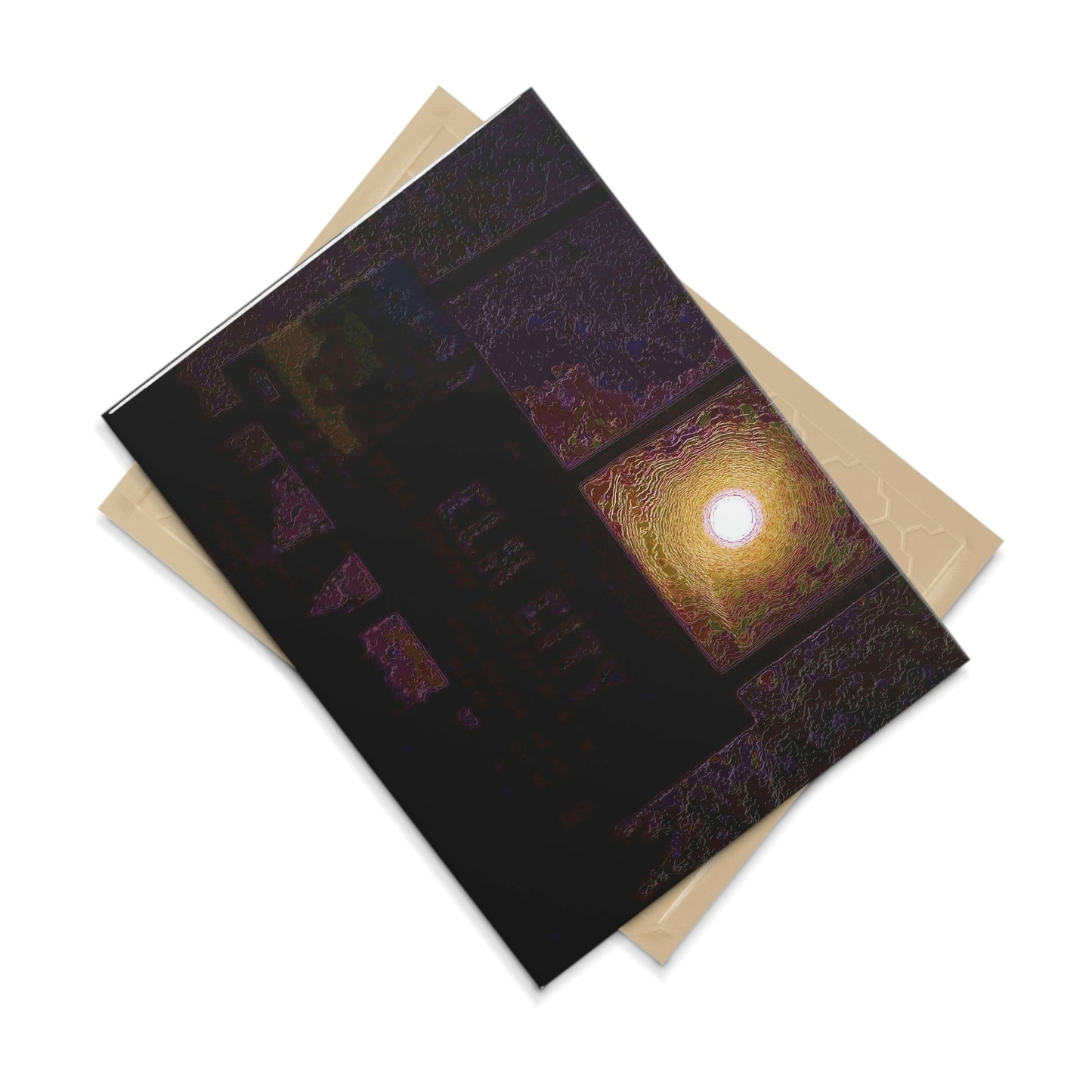 Ceramic Photo Tile ... Car Approaches From The Stern ... Moon Ascendary From The Bow ... "Two Friendly Travellers On A Cold Night Near Elk City" ... Circa 5Jan23 ... Original Works ...
