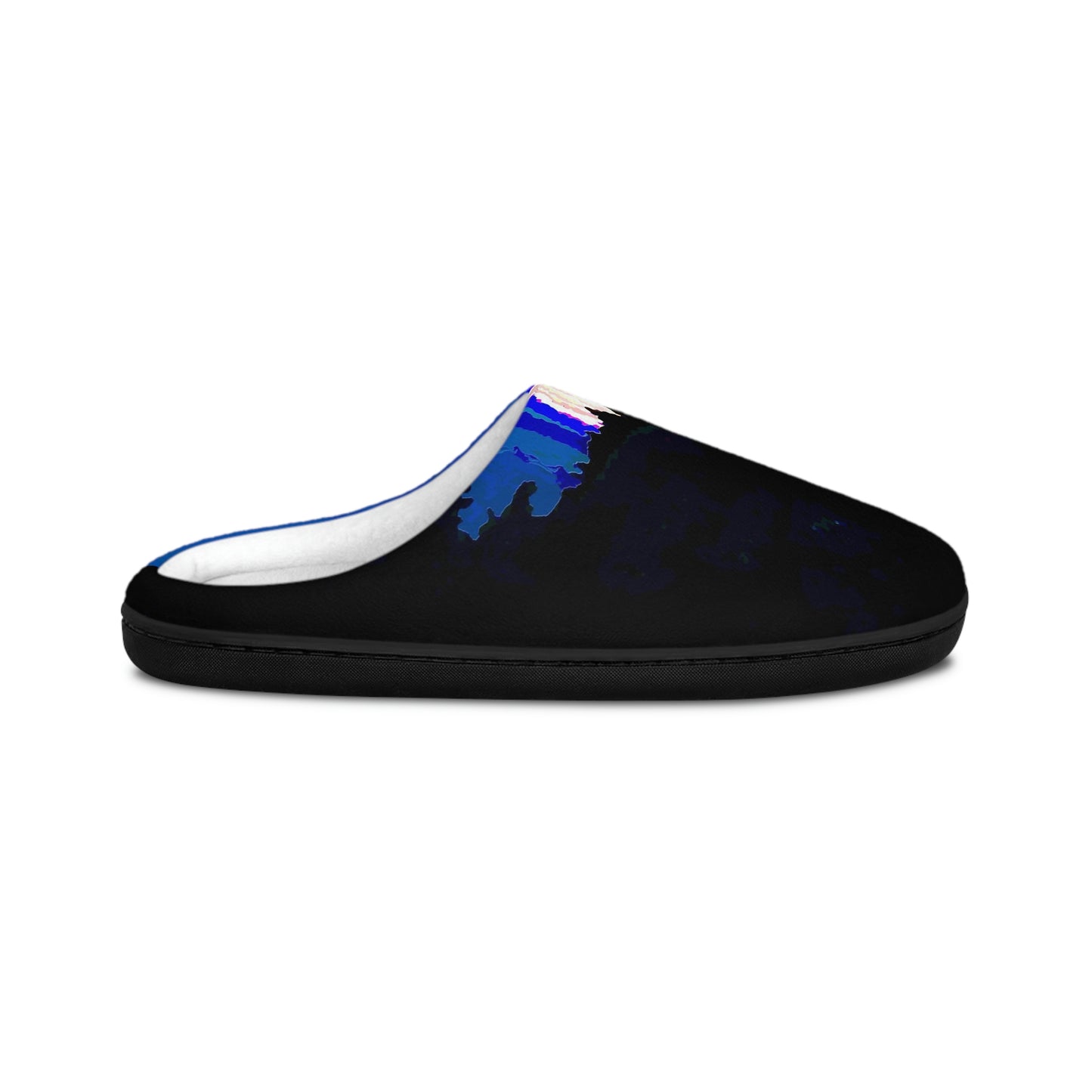 Men's Indoor Slippers ... "The Road Home" ...' Over The River & Through The Woods To? ...' ... Moonscape Near Elk City, Idaho ... Original Works ... 5Jan23 ...