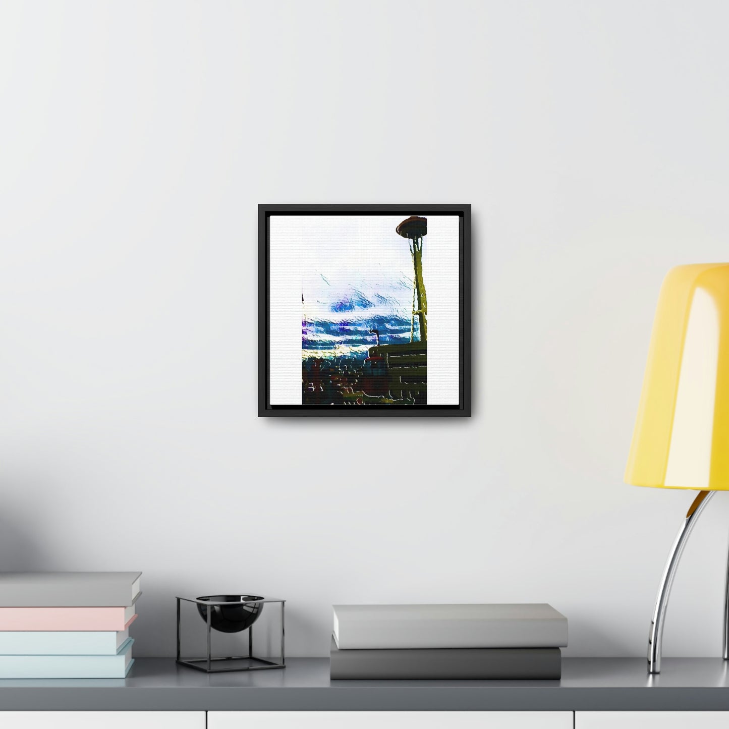 Gallery Canvas Wraps, Square Frame ... Air Tram-Way Gondola & Seattle Space Needle: Seattle World's Fair: 1962 ... Original Works ...