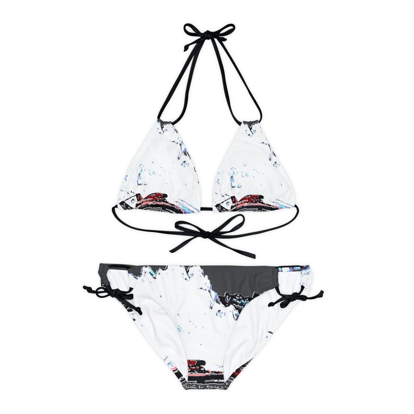 Strappy Bikini Set ... Seattle Columbia Cup On Lake Washington ... "Dave Wilcox Heads For The Win" ... Associate Gift-Photo ... Original Works ...