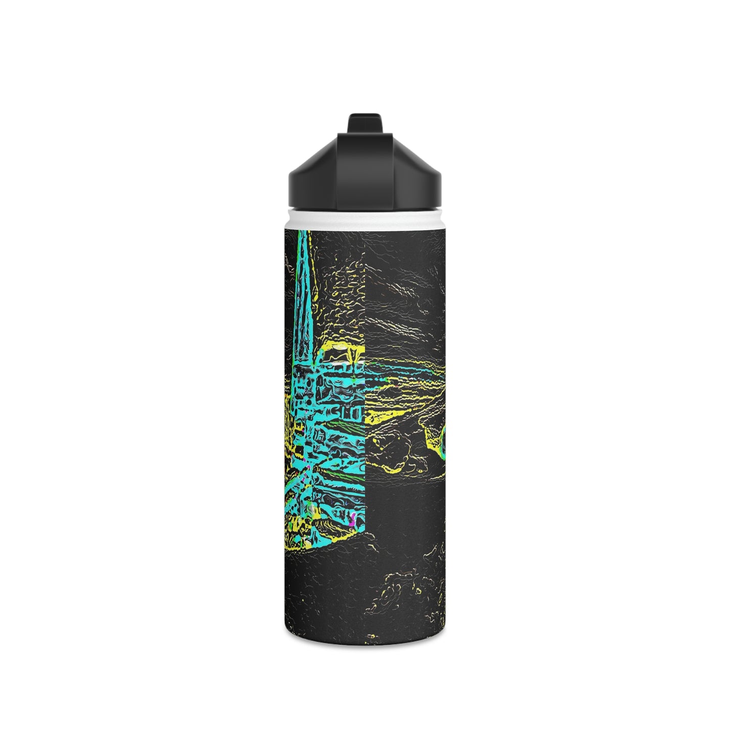 Stainless Steel Water Bottle, Standard Lid ... "Snow Vehicle In Snow Storm At-Rest" ... Circa 12Mar23 ... Central Idaho ... 18-Hours Rendering Time: Original Works ...
