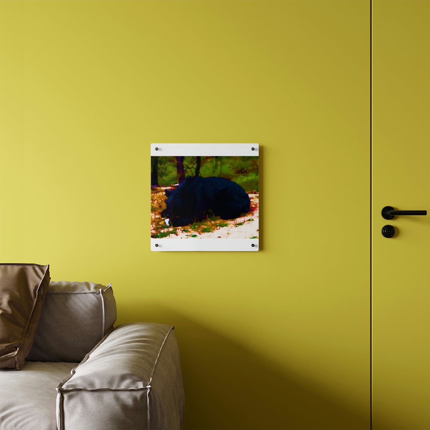 Acrylic Wall Art Panels ... RCY: "Rhett Creek Yogi ... '500 Lbs Of Autumn Season Hunger' ..."  ... September 2022 ... Central Idaho ... Original Works ...