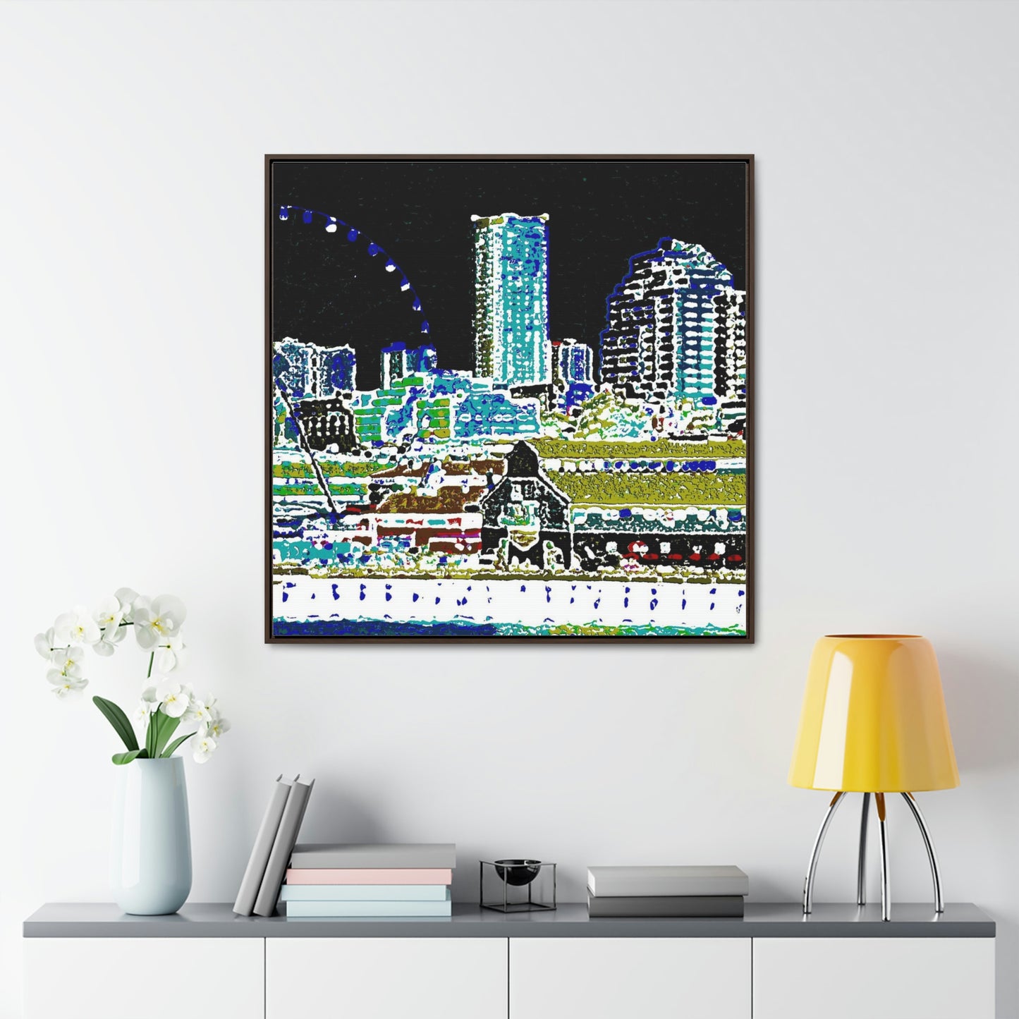 Gallery Canvas Wraps, Square Frame ... That Classic Wheel ... 'Seattle's Wheel' ... & Old Classic Waterside Vendors ...  'Family Archives' ... Original Works ...