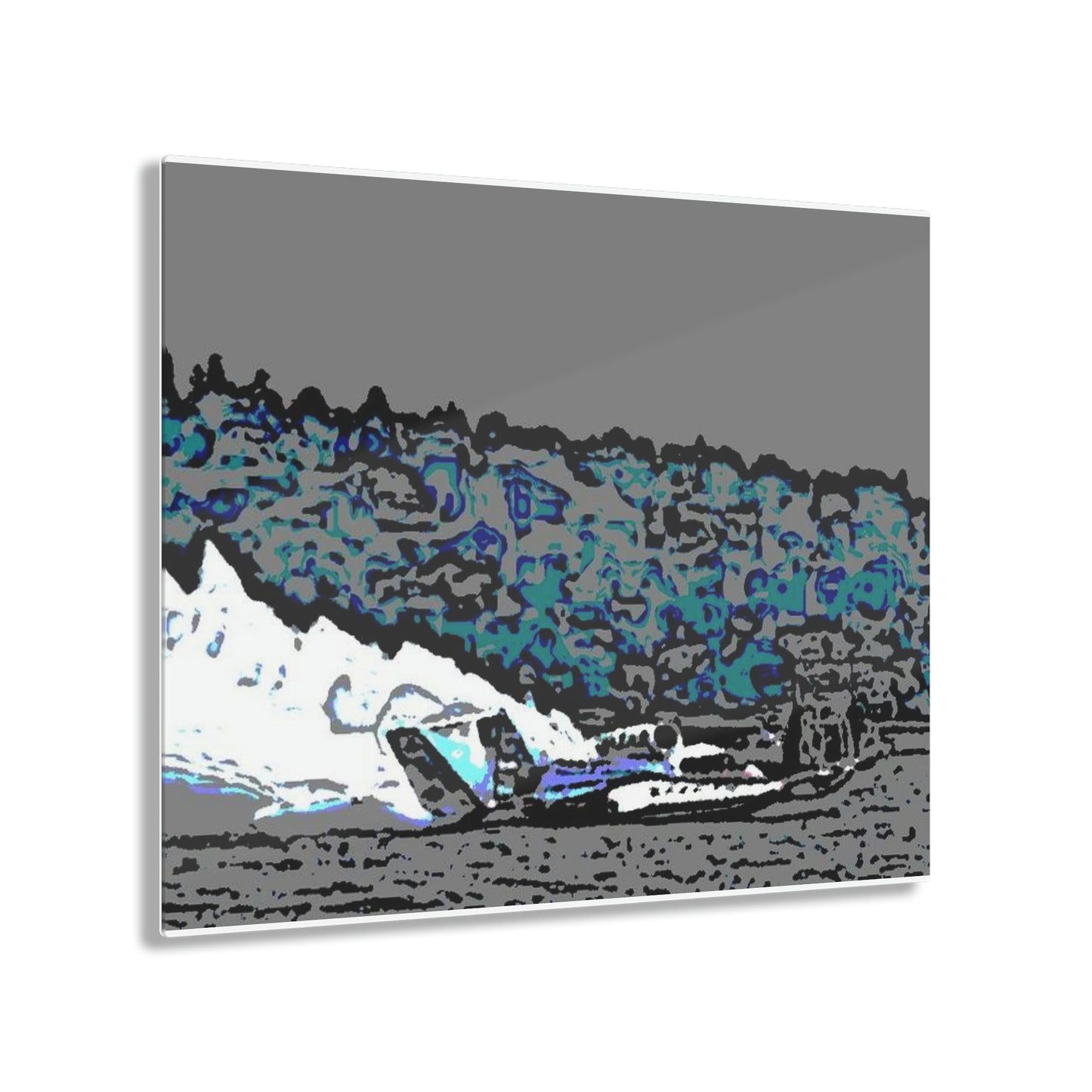 Acrylic Prints ... Seattle Columbia Cup On Lake Washington ... "Dave Wilcox Heads For The Win" ... Associate Gift-Photo ... Original Works ...
