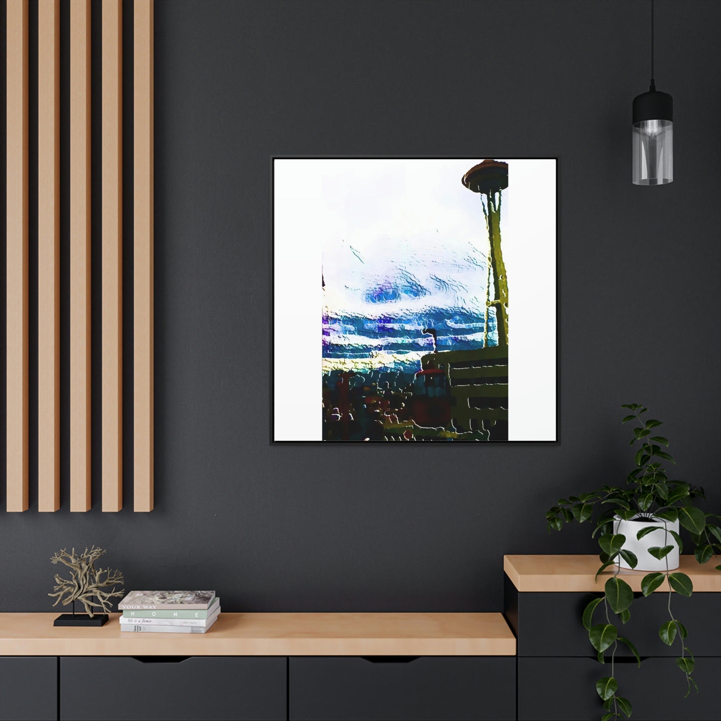 Gallery Canvas Wraps, Square Frame ... Air Tram-Way Gondola & Seattle Space Needle: Seattle World's Fair: 1962 ... Original Works ...