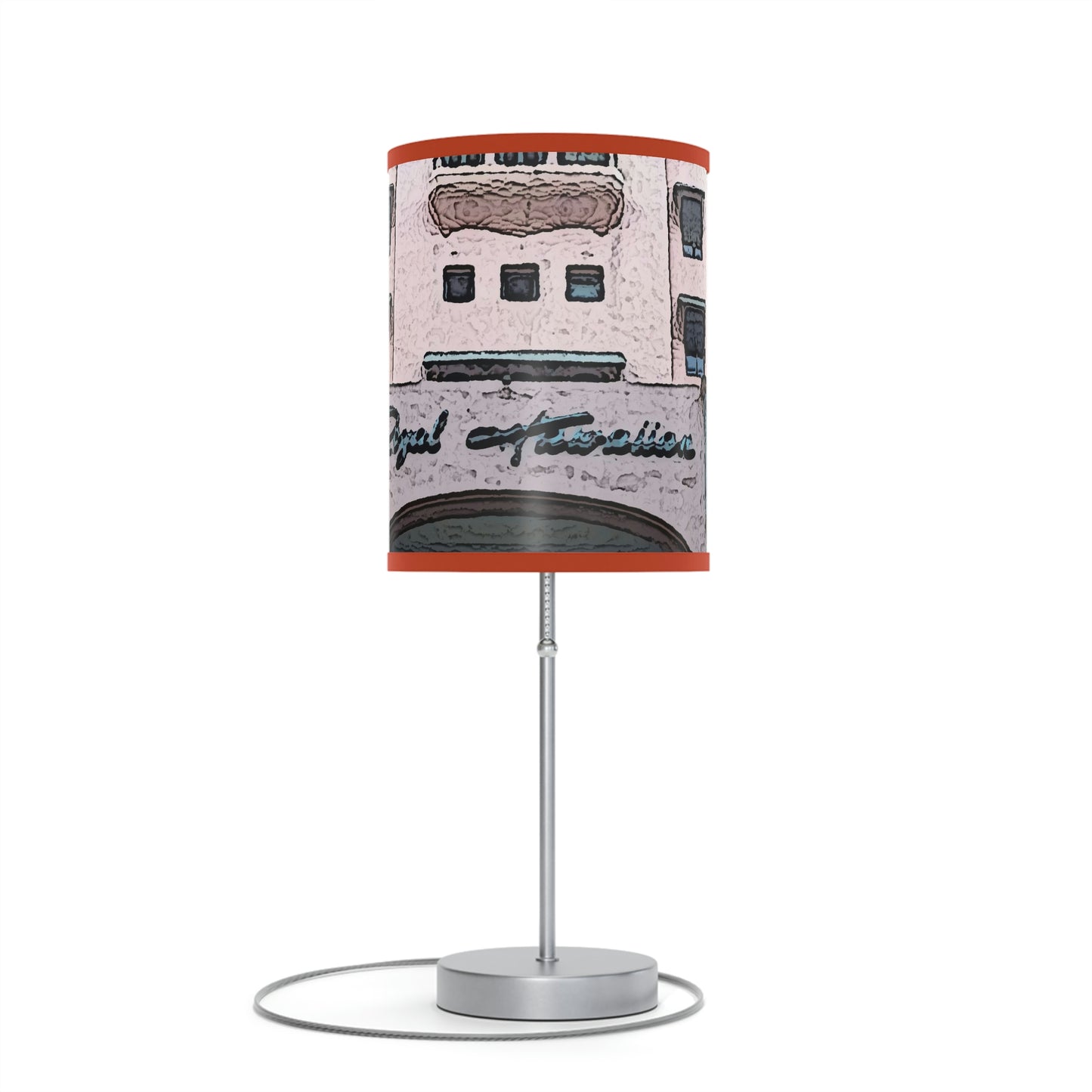 Lamp on a Stand, US|CA plug ...  "La Grande Entree" At: 'The Pink Palace' ... The Royal Hawai'ian ... Honolulu, HI ... '27Oct2014' ... Original Works ...