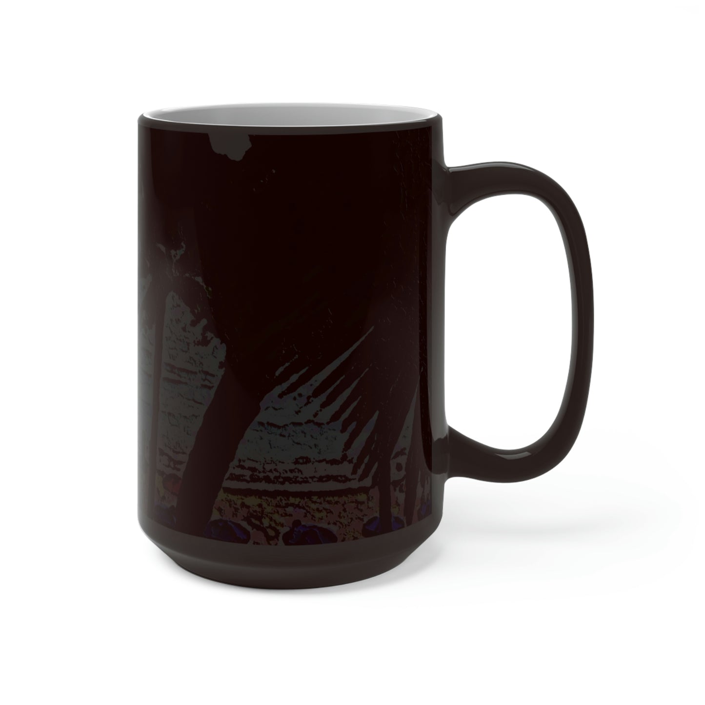 Color Changing Mug ... "A Beautiful Beach Amongst The Palms" ... The Outrigger Waikiki, Honolulu, Oahu ... Original Works ...