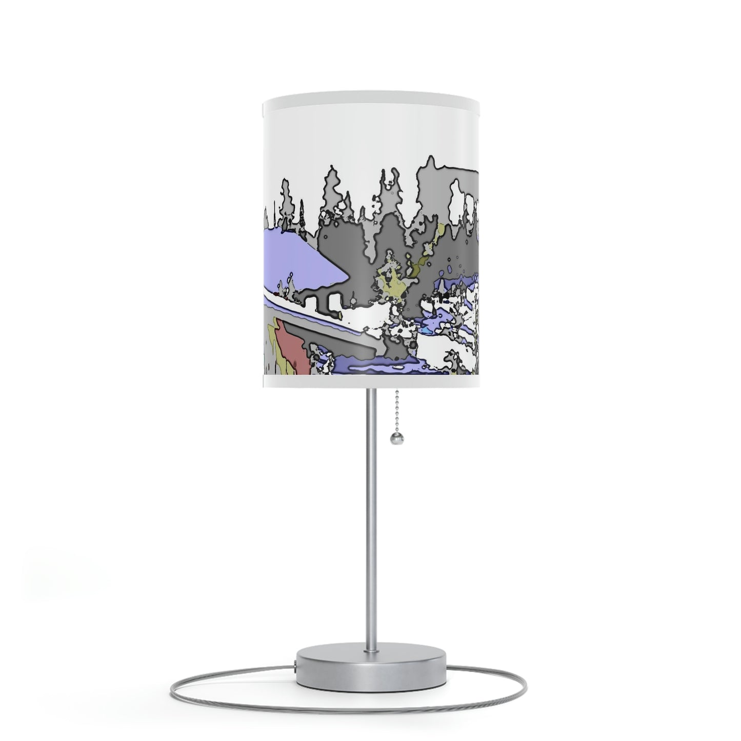 Lamp on a Stand, US|CA plug "A Very Remote Mountain Neighborhood" ... Only Cabins In This Environment ... Cenrtal Idaho ...