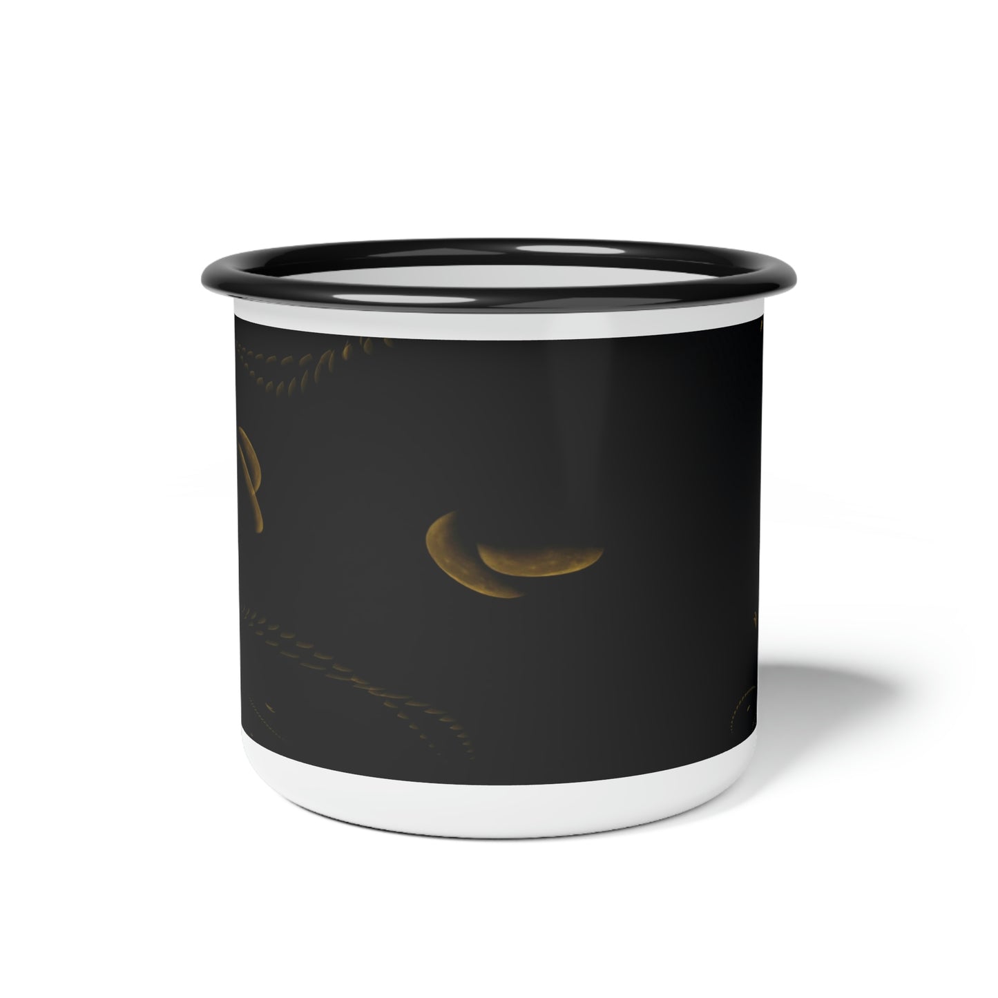 Enamel Camp Cup ...Regardez-La-Lune ... "One Shot: Moon Only: Processed 16 Hours ..." ...