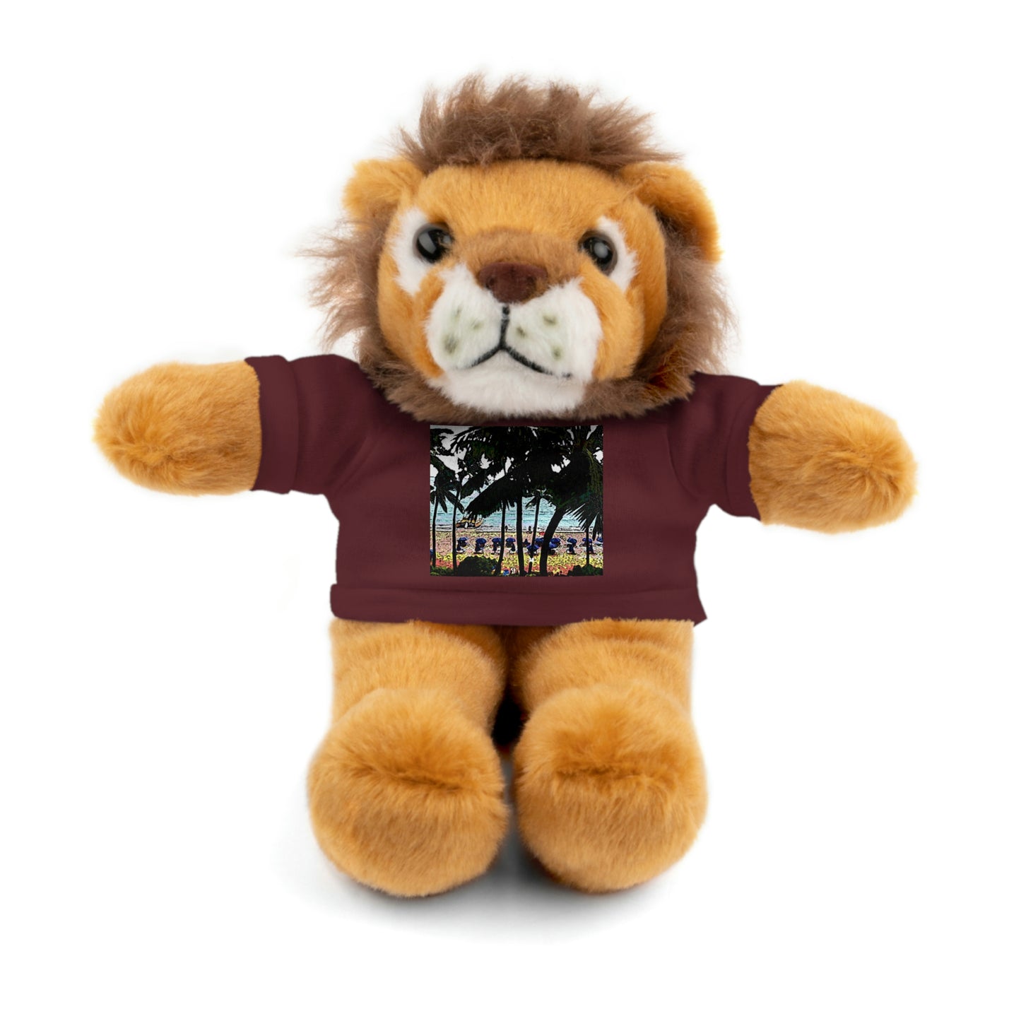 Stuffed Animals with Tee ... "A Beautiful Beach Amongst The Palms" ... The Outrigger Waikiki, Honolulu, Oahu ... Original Works ...