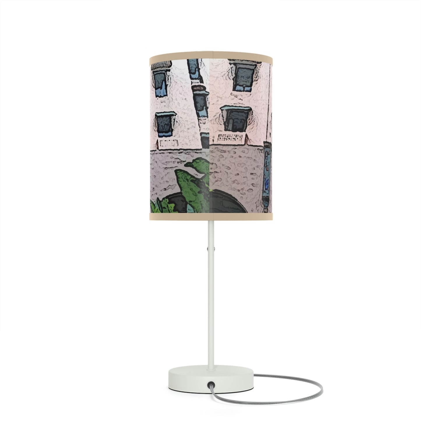 Lamp on a Stand, US|CA plug ...  "La Grande Entree" At: 'The Pink Palace' ... The Royal Hawai'ian ... Honolulu, HI ... '27Oct2014' ... Original Works ...