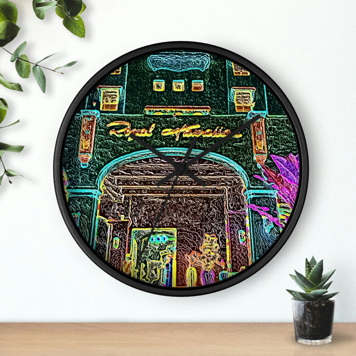 Wall Clock ... "La Grande Entree" At: 'The Pink Palace' ... The Royal Hawai'ian ... Honolulu, HI ... '27Oct2014' ... Original Works ...
