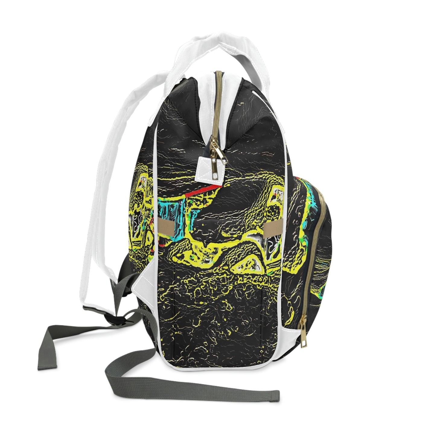Multifunctional Diaper Backpack ...  "Snow Vehicle In Snow Storm At-Rest" ... Circa 12Mar23 ... Central Idaho ... 18-Hours Rendering Time: Original Works ...