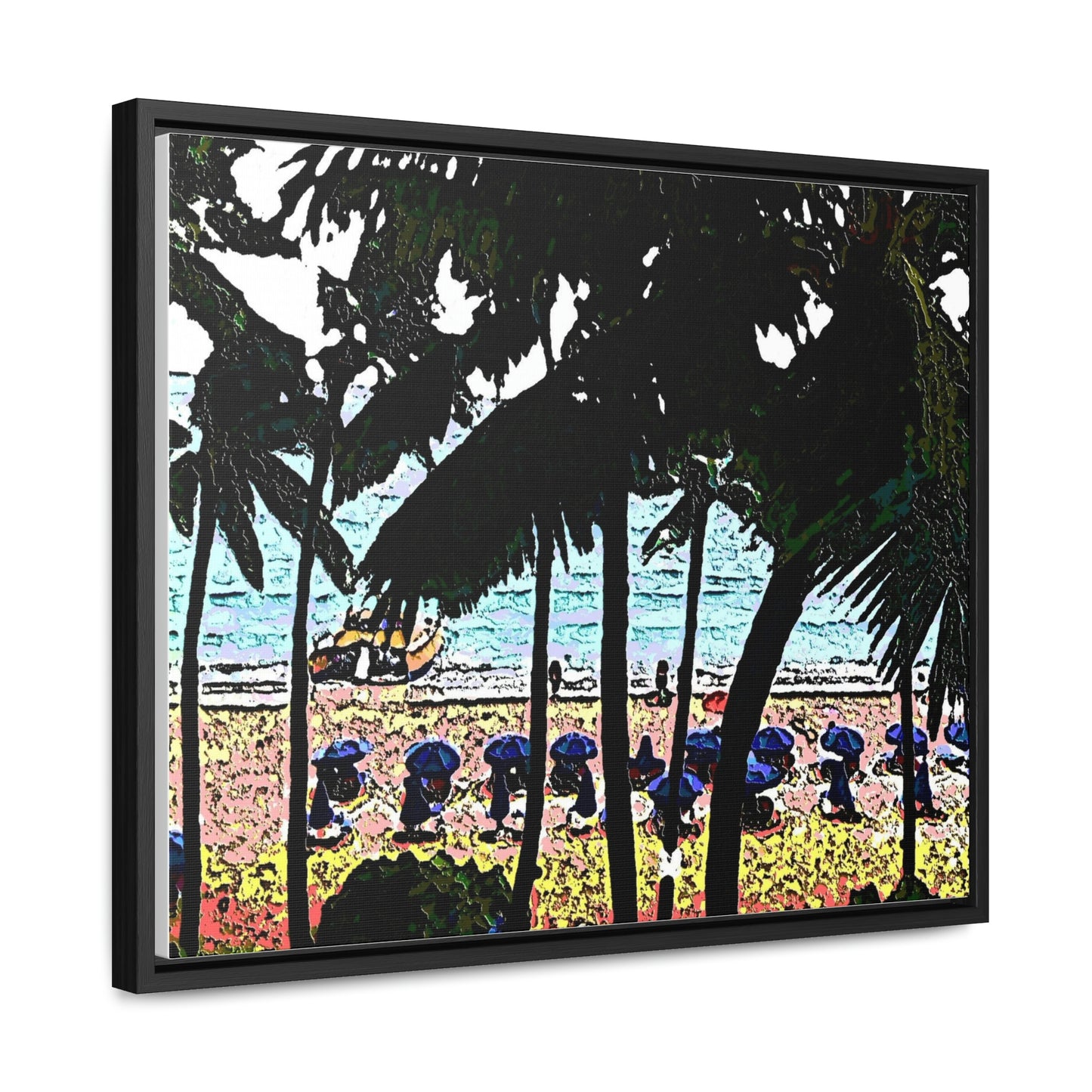 Gallery Canvas Wraps, Horizontal Frame ... "A Beautiful Beach Amongst The Palms" ... The Outrigger Waikiki, Honolulu, Oahu ... Original Works ...