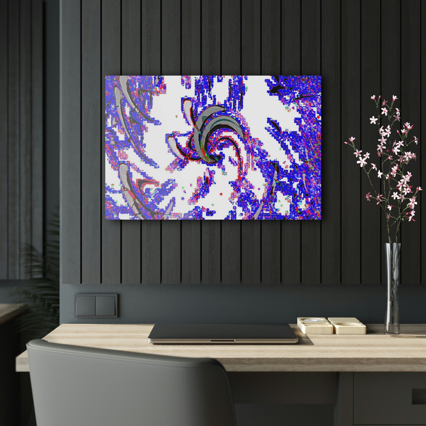 Acrylic Prints ... "Waning Moon" ... Central Idaho ... October 2022 ... Rendering Time: 22 Hours ... Original Works ...