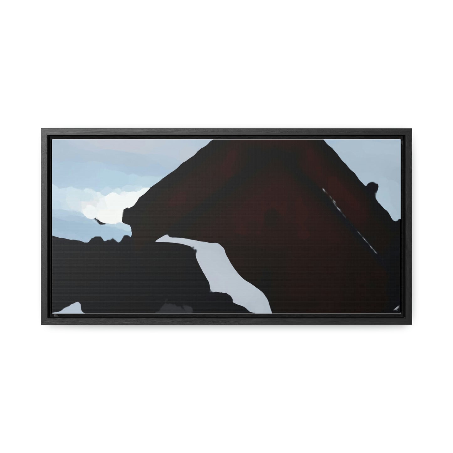 Gallery Canvas Wraps, Horizontal Frame ... After An Intense Snow Storm ... 'Digging Out' ... A Vehicle & Cabin "In The Mountains" ... March 2023 ... Original Works ...