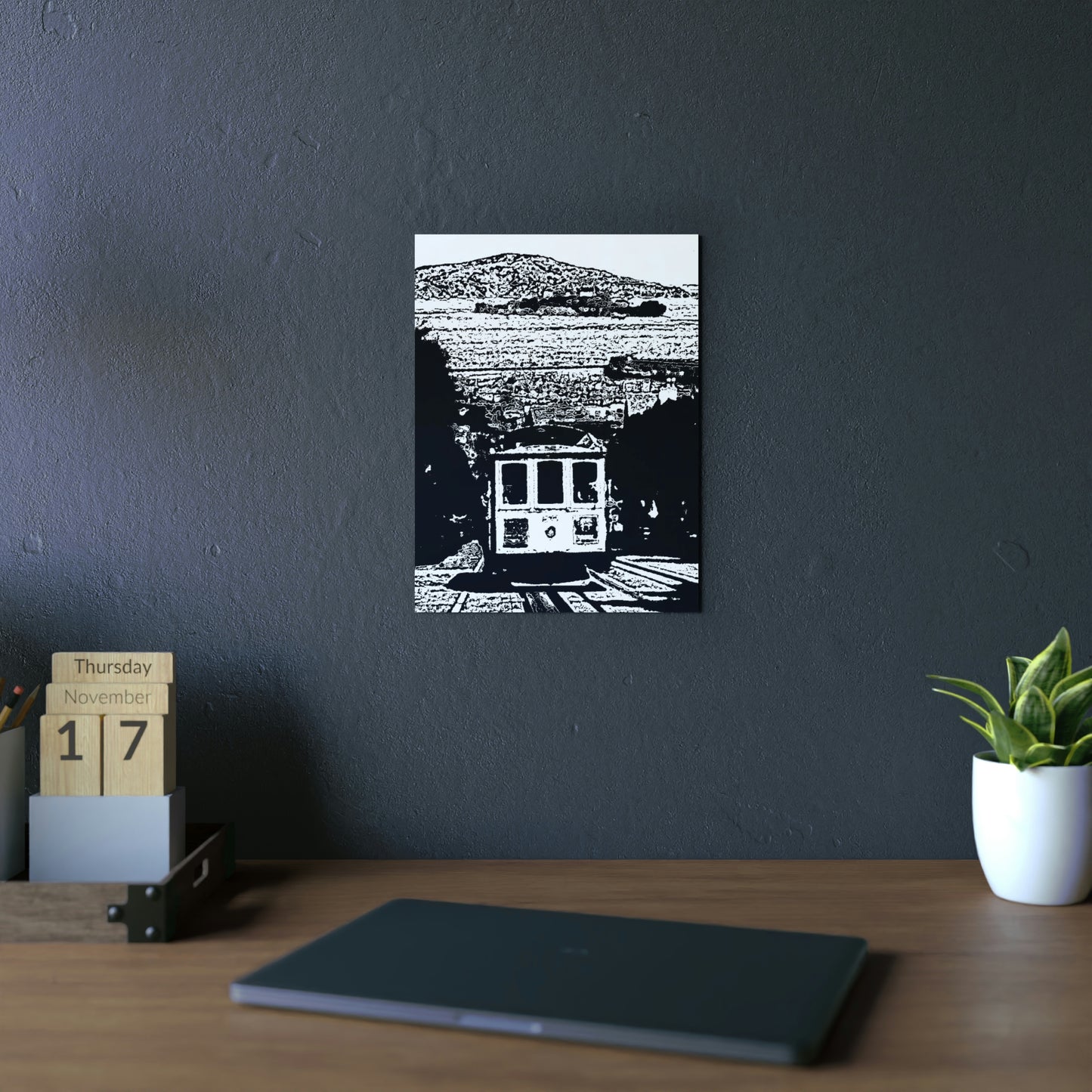 Aluminum Composite Panels ... San Francisco_2 ... 'A Rice-A-Roni-Treat' ... Family Archives ... Cable Car Descends Hill Towards Alcatraz Island ... Original Works ...